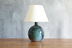 Ceramic Table Lamp by Roland Zobel — France, circa 1970, era Ruelland, Jouve