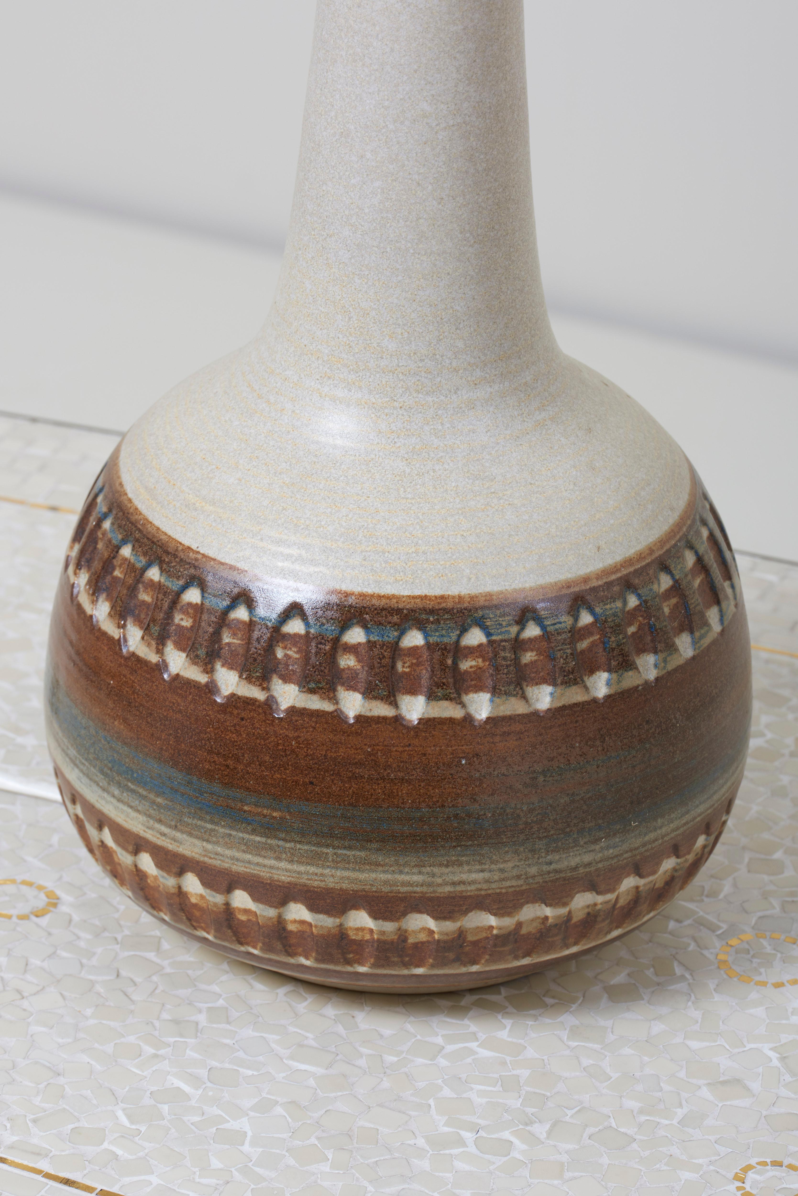 Danish Ceramic Table Lamp by Soholm, Denmark 'Marked'