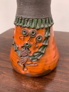 Mid-Century Modern Ceramic Table Lamp by Thérèse Bataille, Dour Belgium