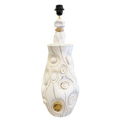 Ceramic Table Lamp by Veronique Rivemale