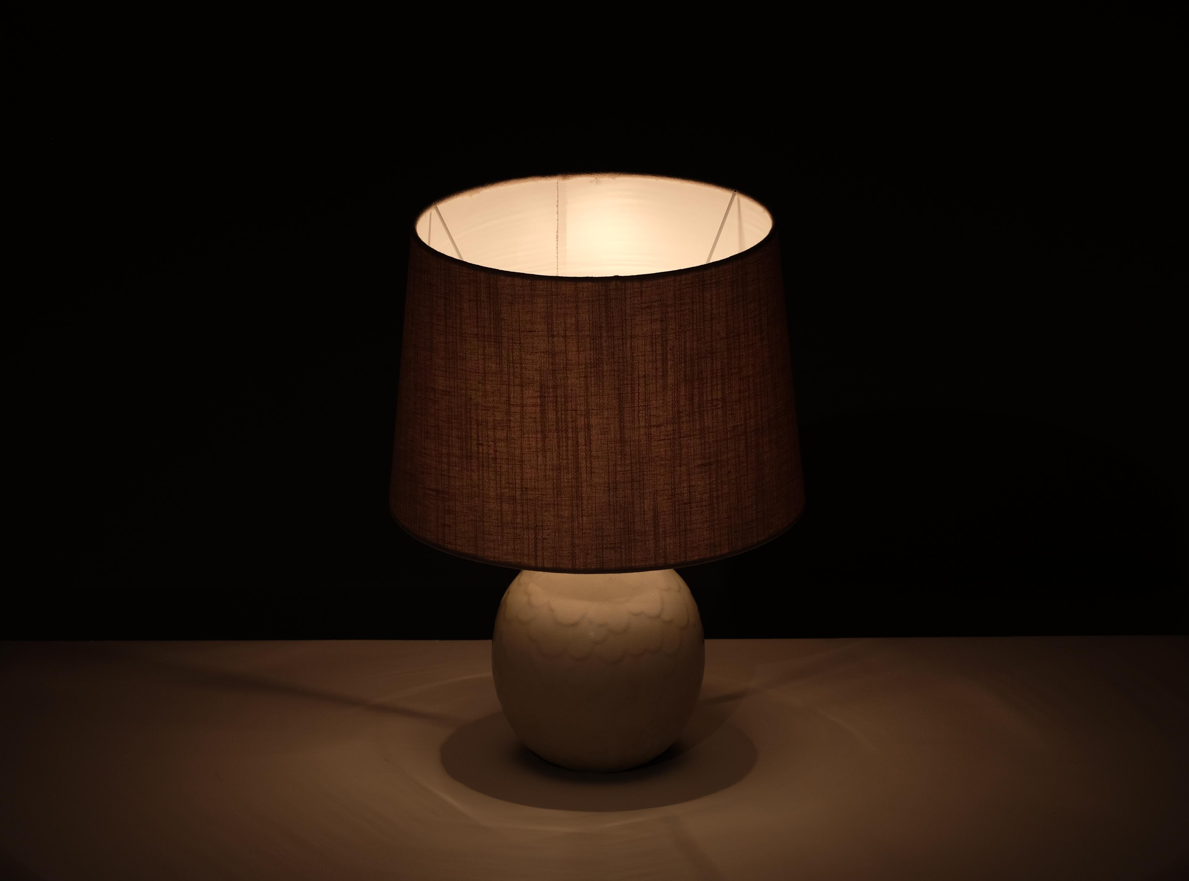 Ceramic Table Lamp 'Capri' by Gertrud Lönegren, Rörstrand, 1930s For Sale 1