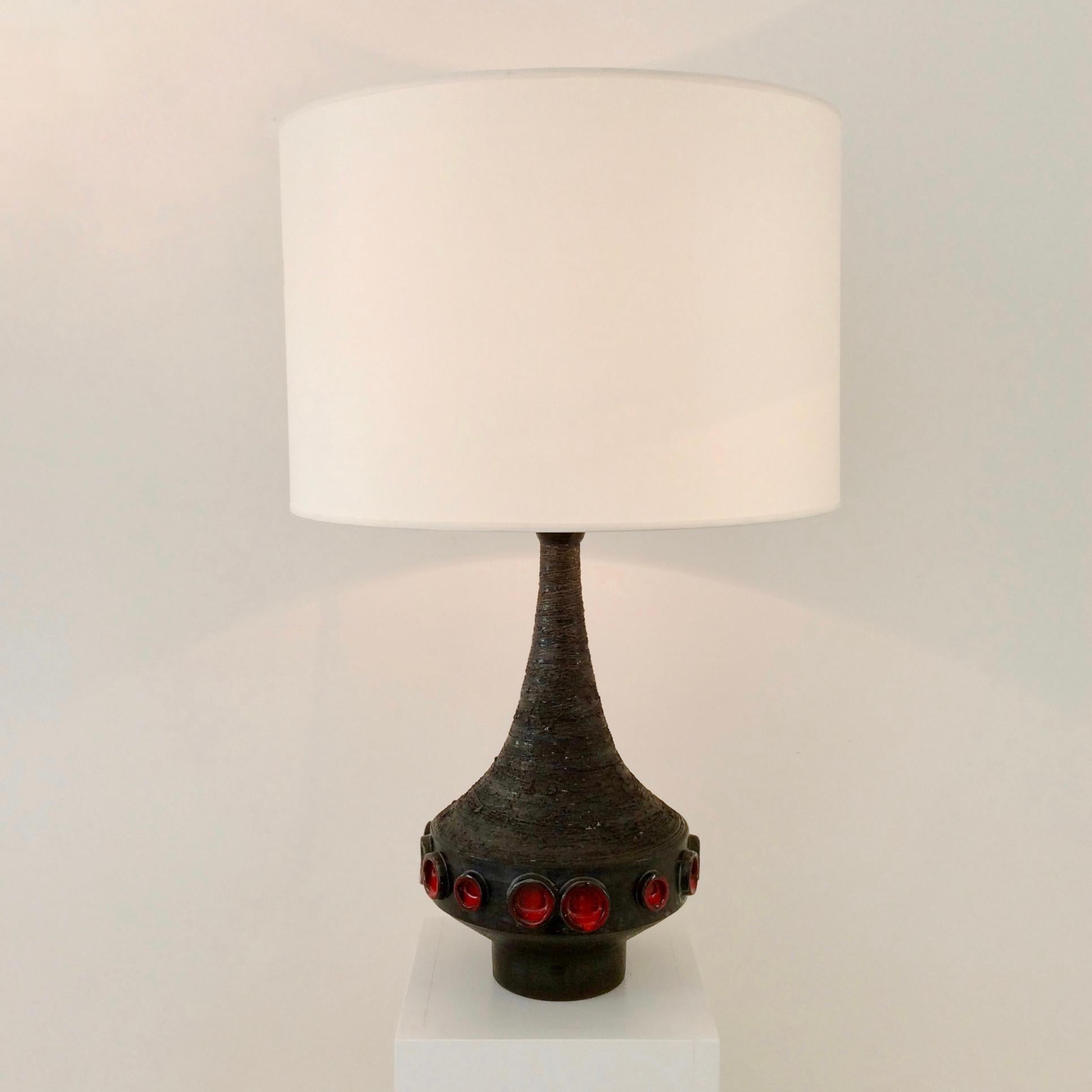 Ceramic Table Lamp, circa 1960, Belgium 4
