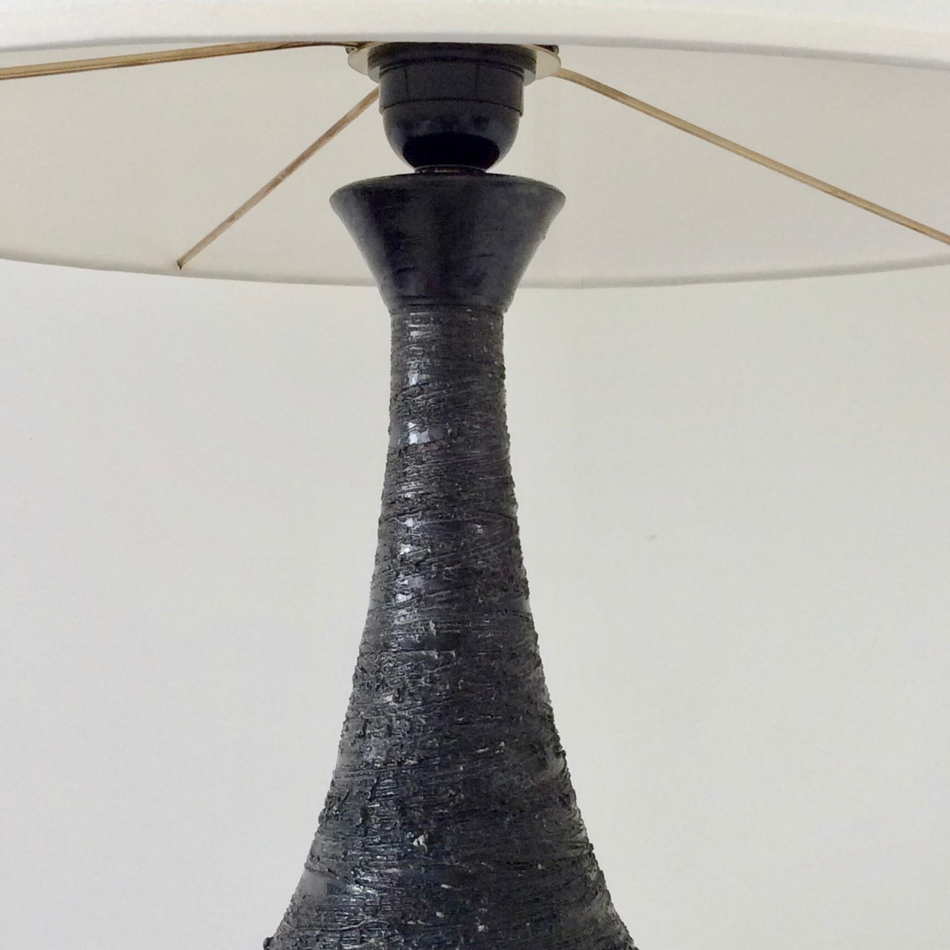 Mid-Century Modern Ceramic Table Lamp, circa 1960, Belgium