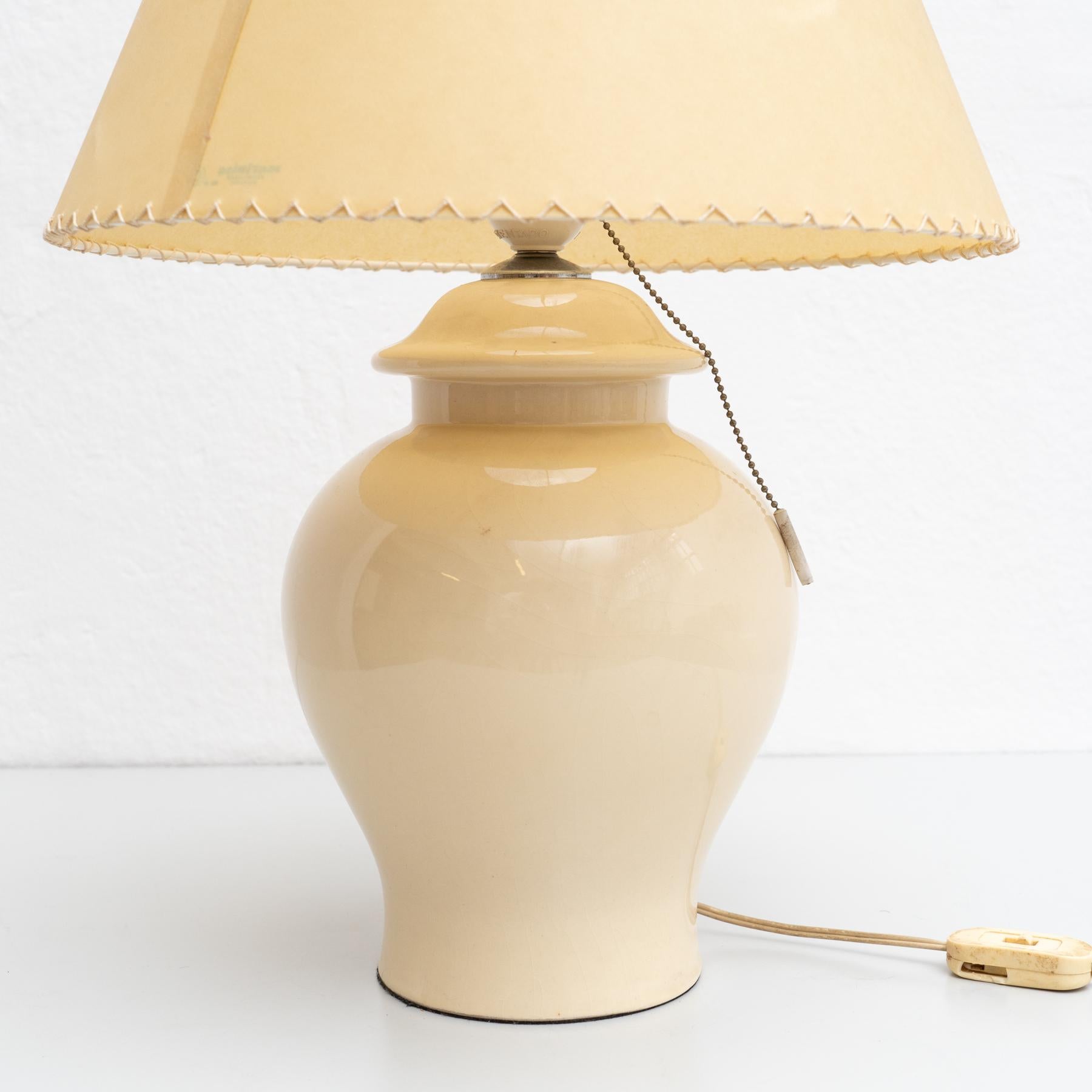 Ceramic Mid Century Modern Table Lamp, circa 1970 For Sale 4