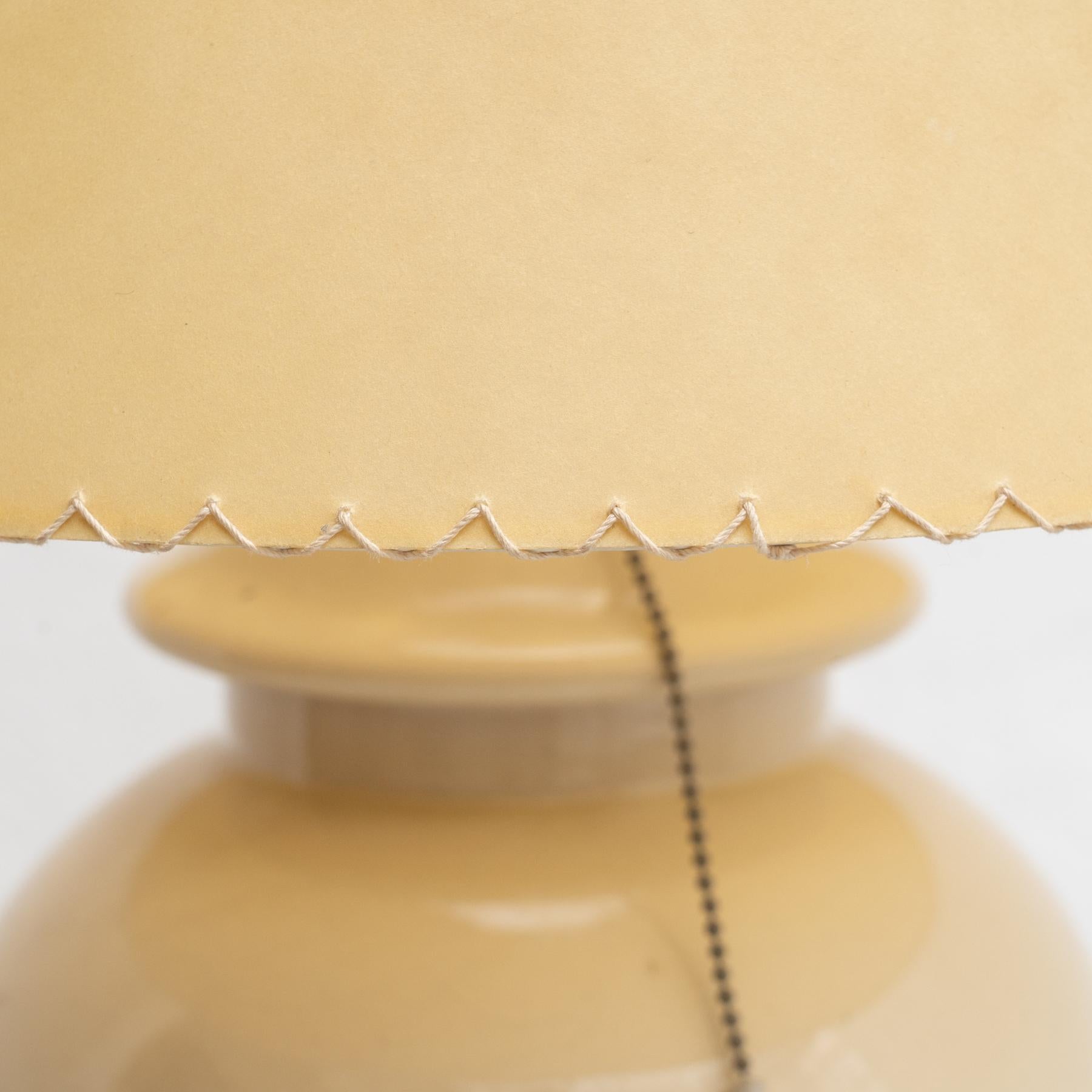 Late 20th Century Ceramic Mid Century Modern Table Lamp, circa 1970 For Sale