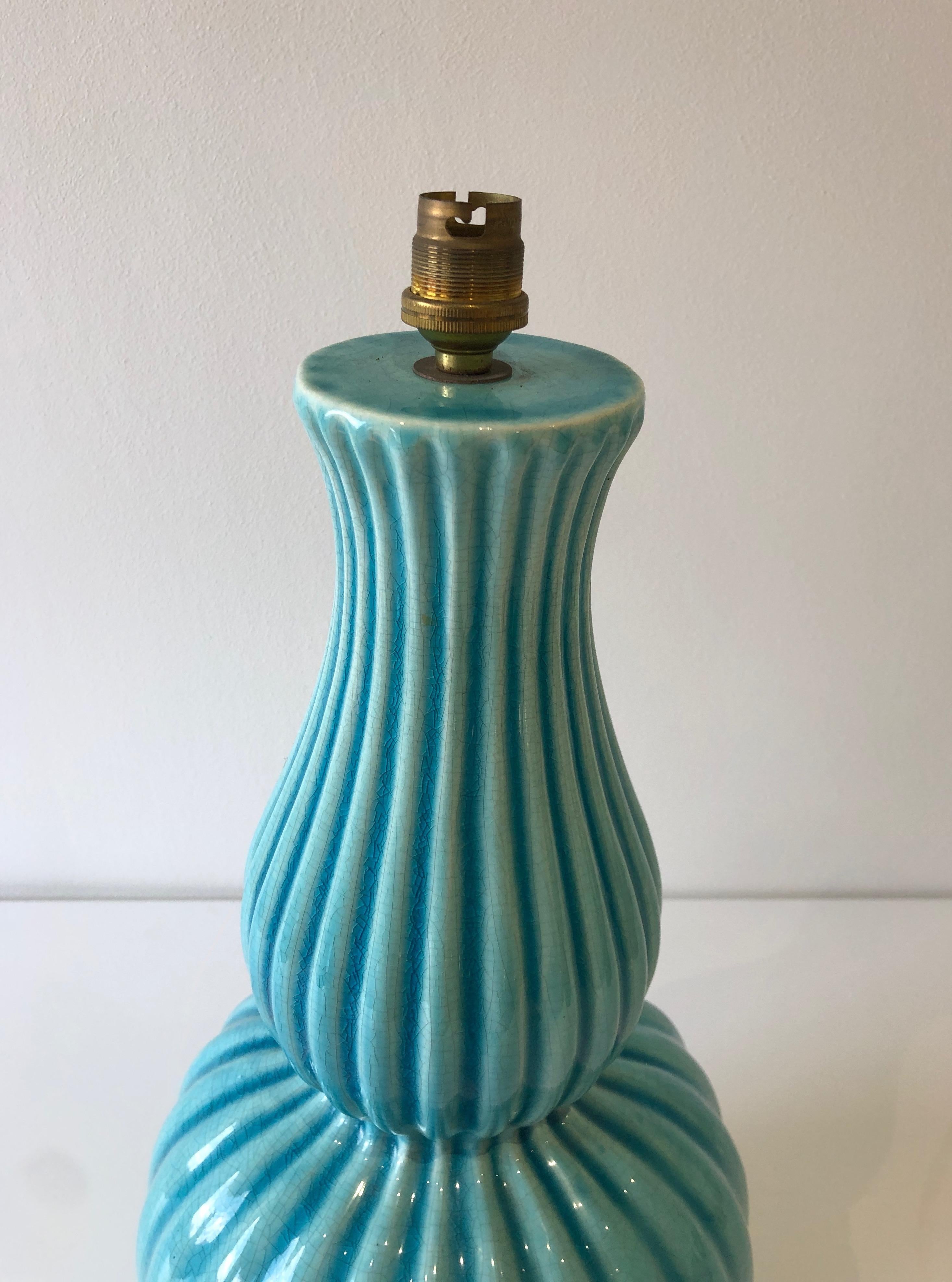 Keramik-Tischlampe, um 1970 (20. Jahrhundert) im Angebot