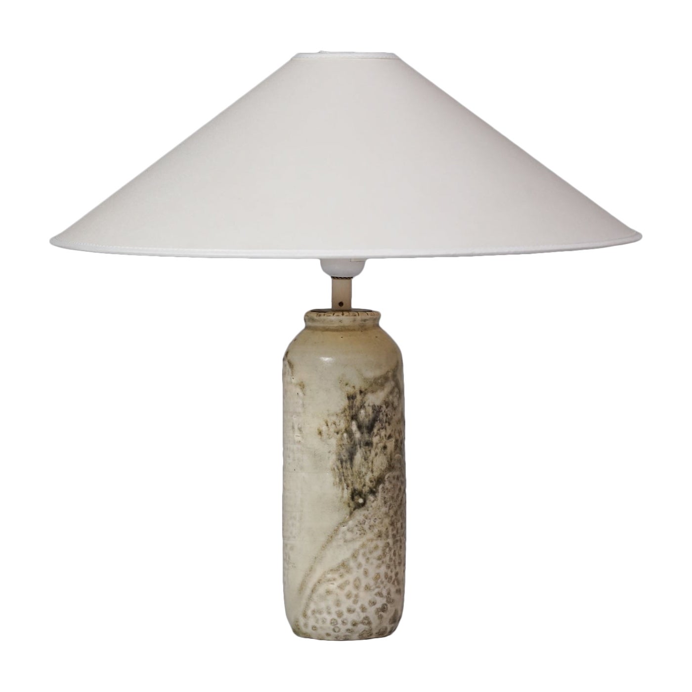 Lámpara de mesa de cerámica, Finlandia, años 50