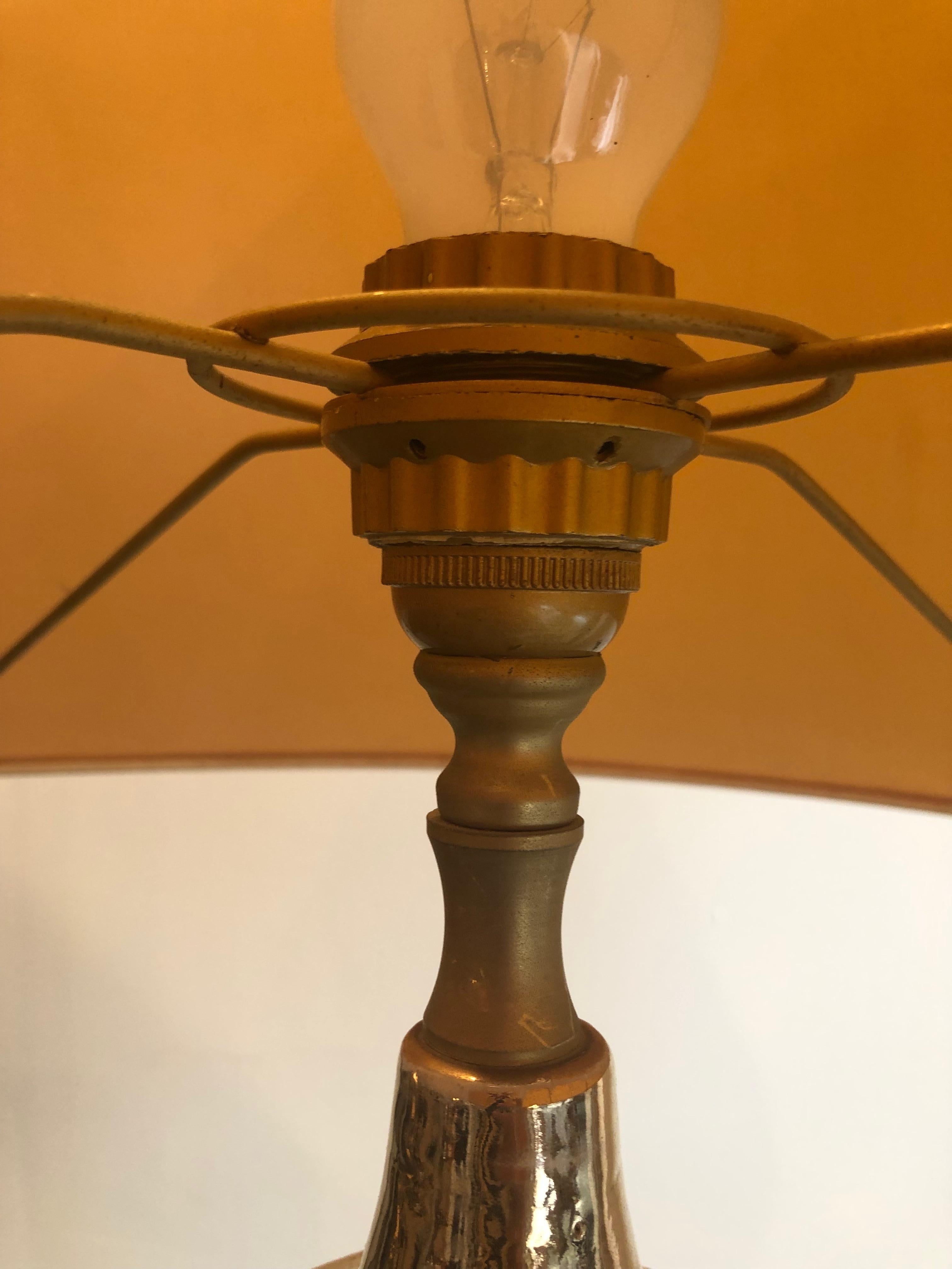 Ceramic Table Lamp or Floor Lamp, Maria Pergay, circa 1970 In Good Condition For Sale In Paris, FR