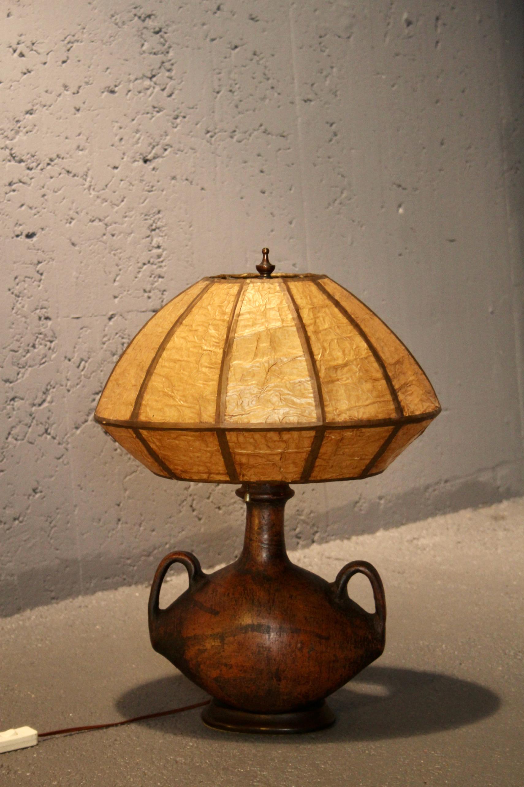 Européen Lampe de table en céramique en vente