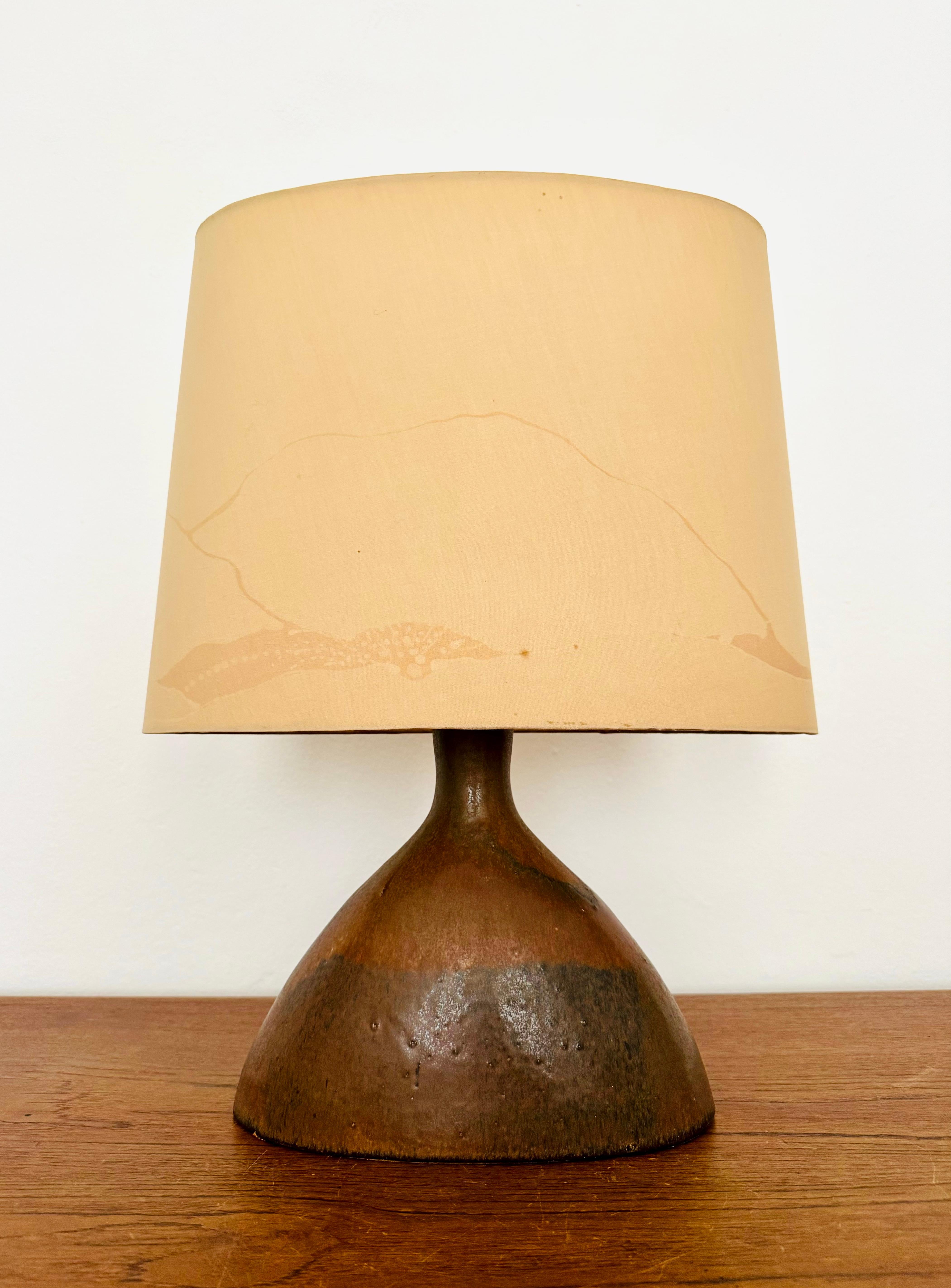 Mid-Century Modern Lampe de table en céramique en vente