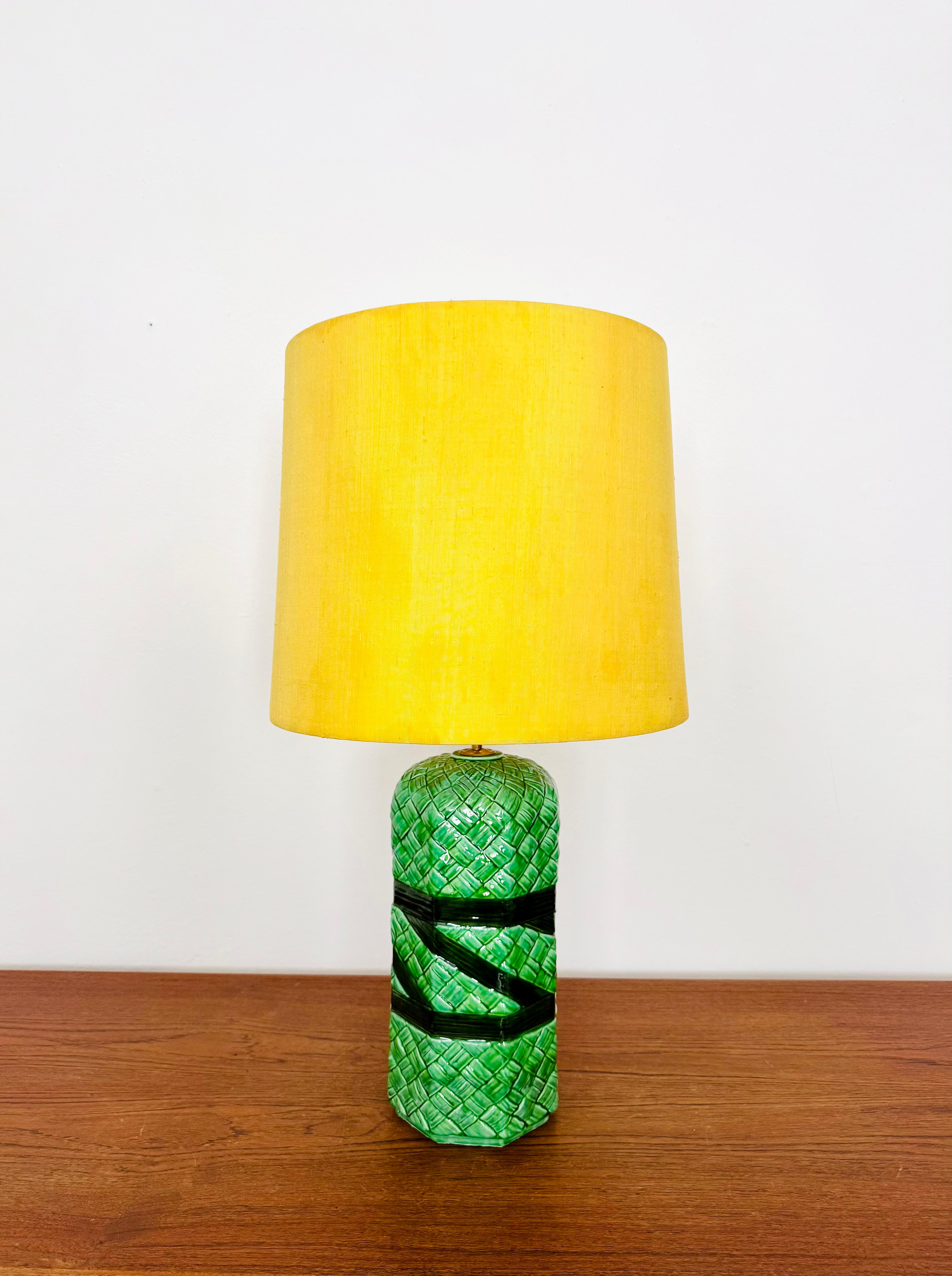 German Ceramic Table Lamp For Sale
