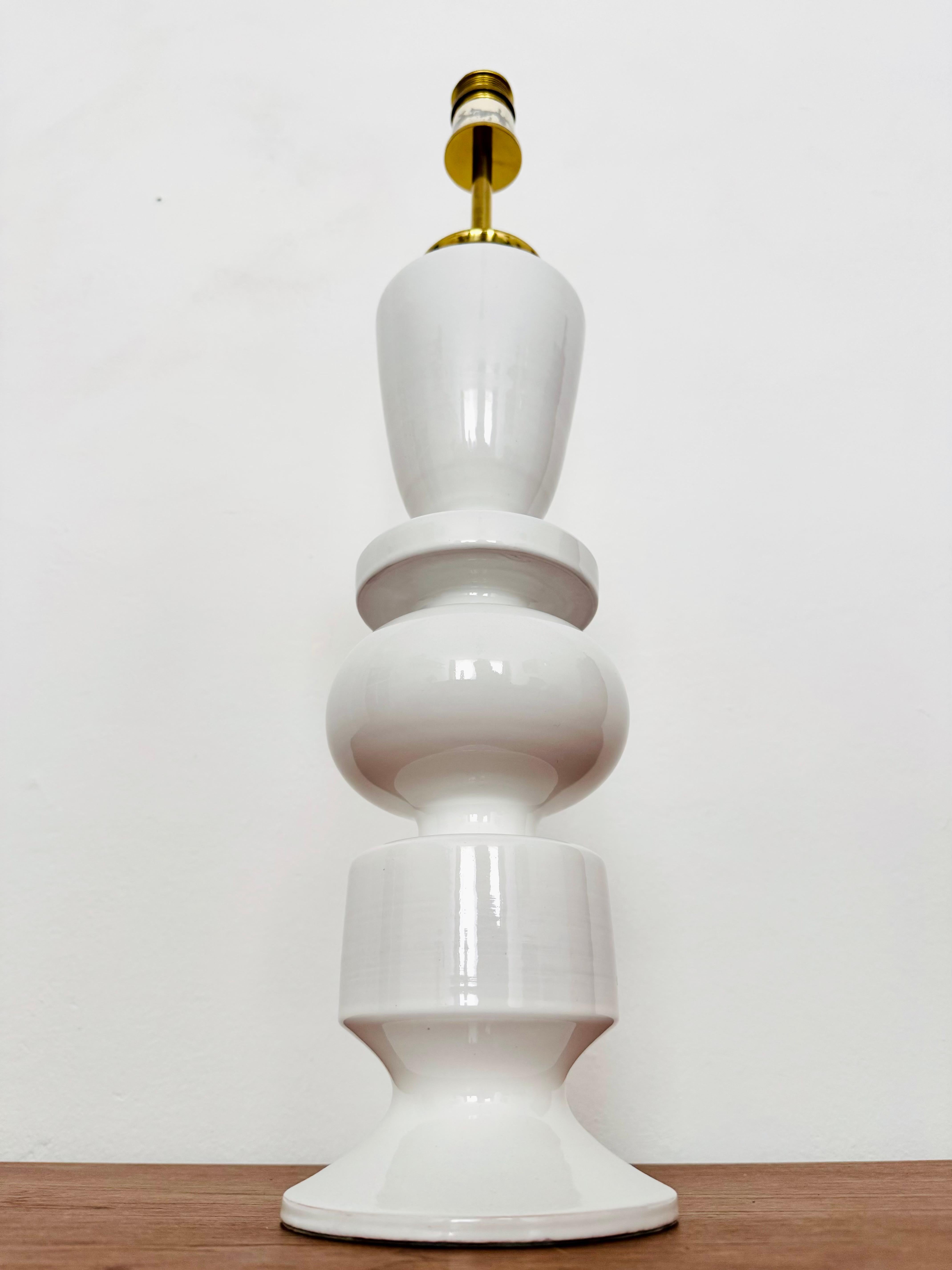 German Ceramic Table Lamp For Sale