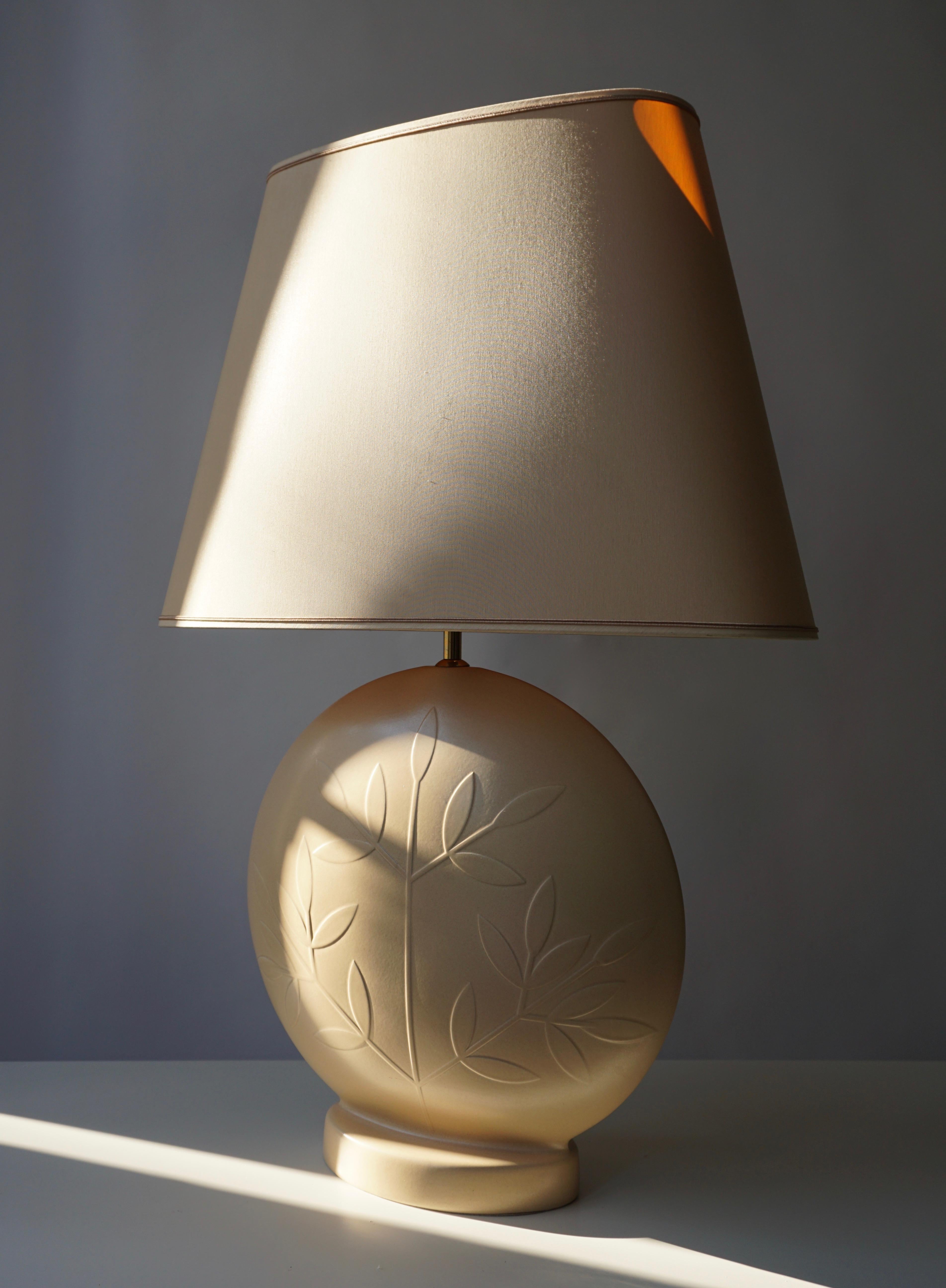 Louis Drimmer Tischlampe aus Keramik  (Französisch) im Angebot