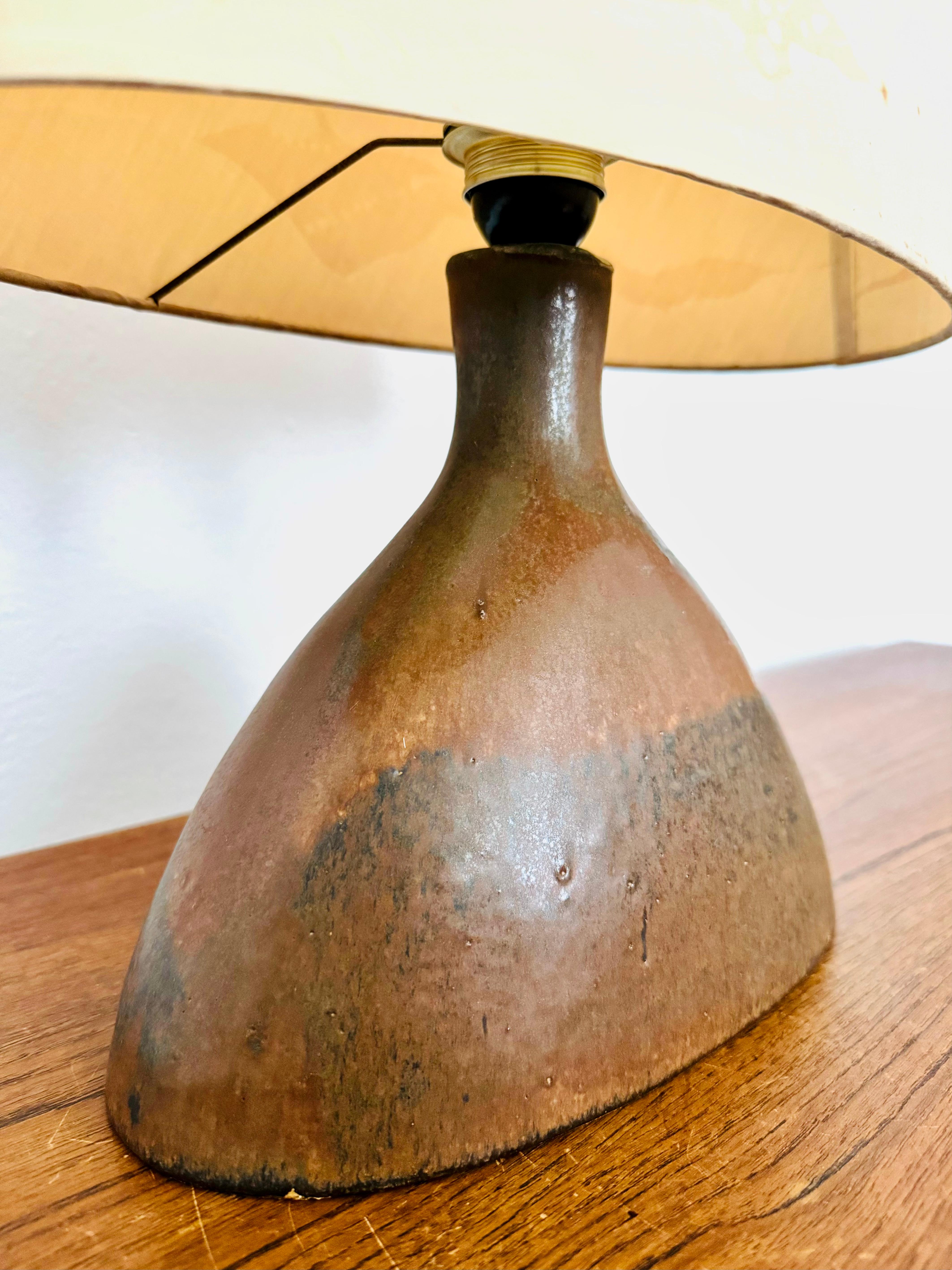 Milieu du XXe siècle Lampe de table en céramique en vente