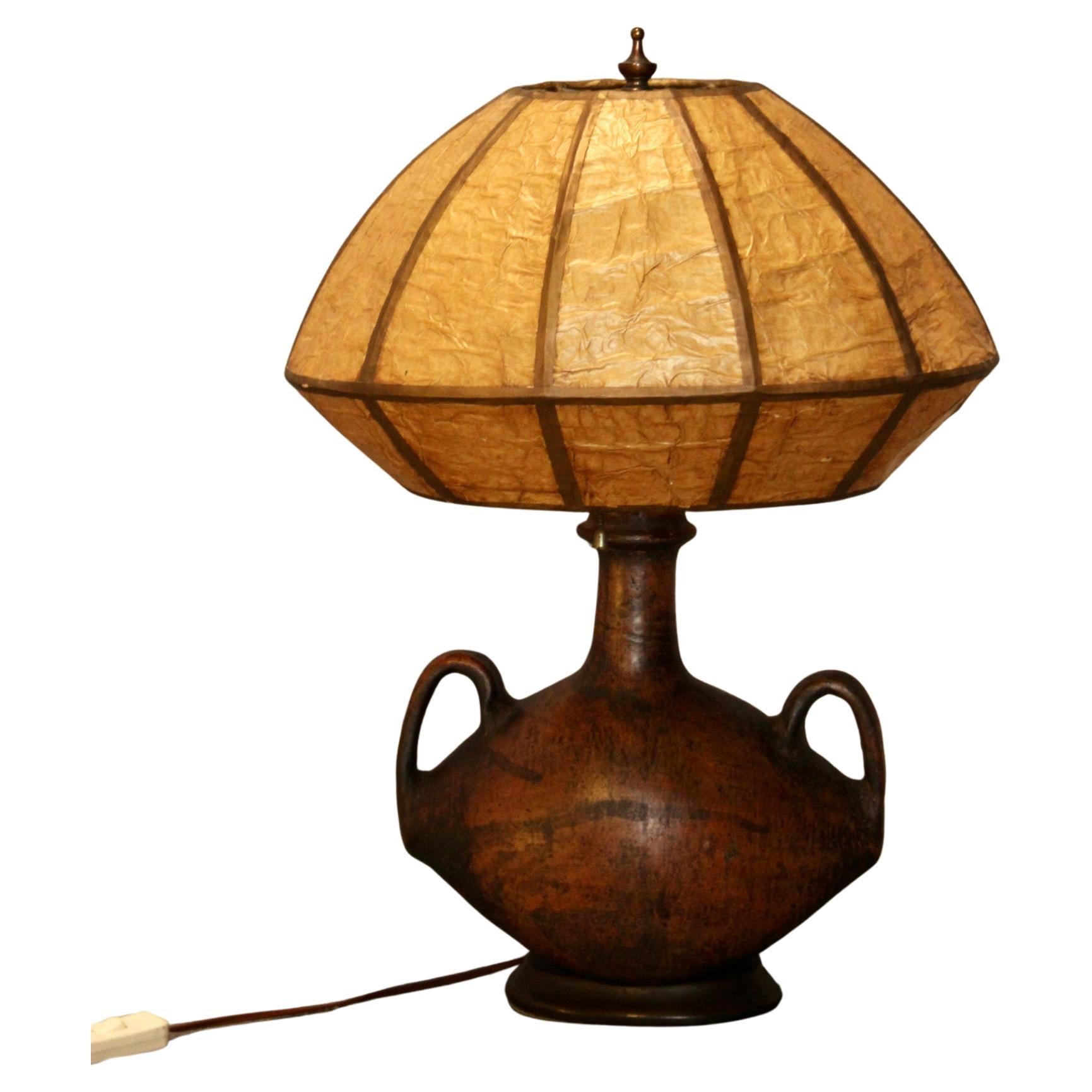Lampe de table en céramique en vente