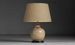 Keramische Tischlampe, Frankreich um 1970