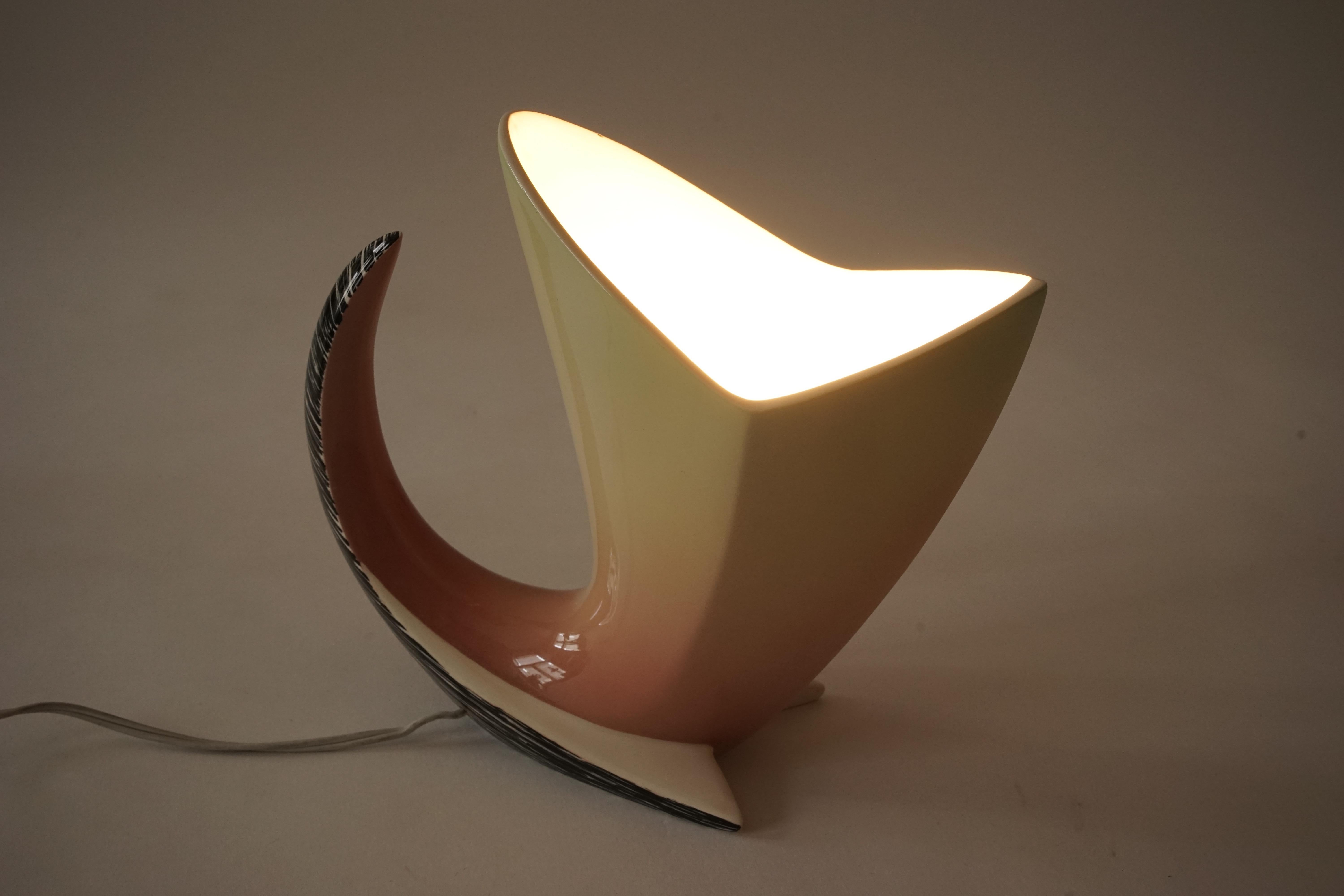 Ceramic Table Lamp from vi. Bi Ceramic Torino from 1950s For Sale 1