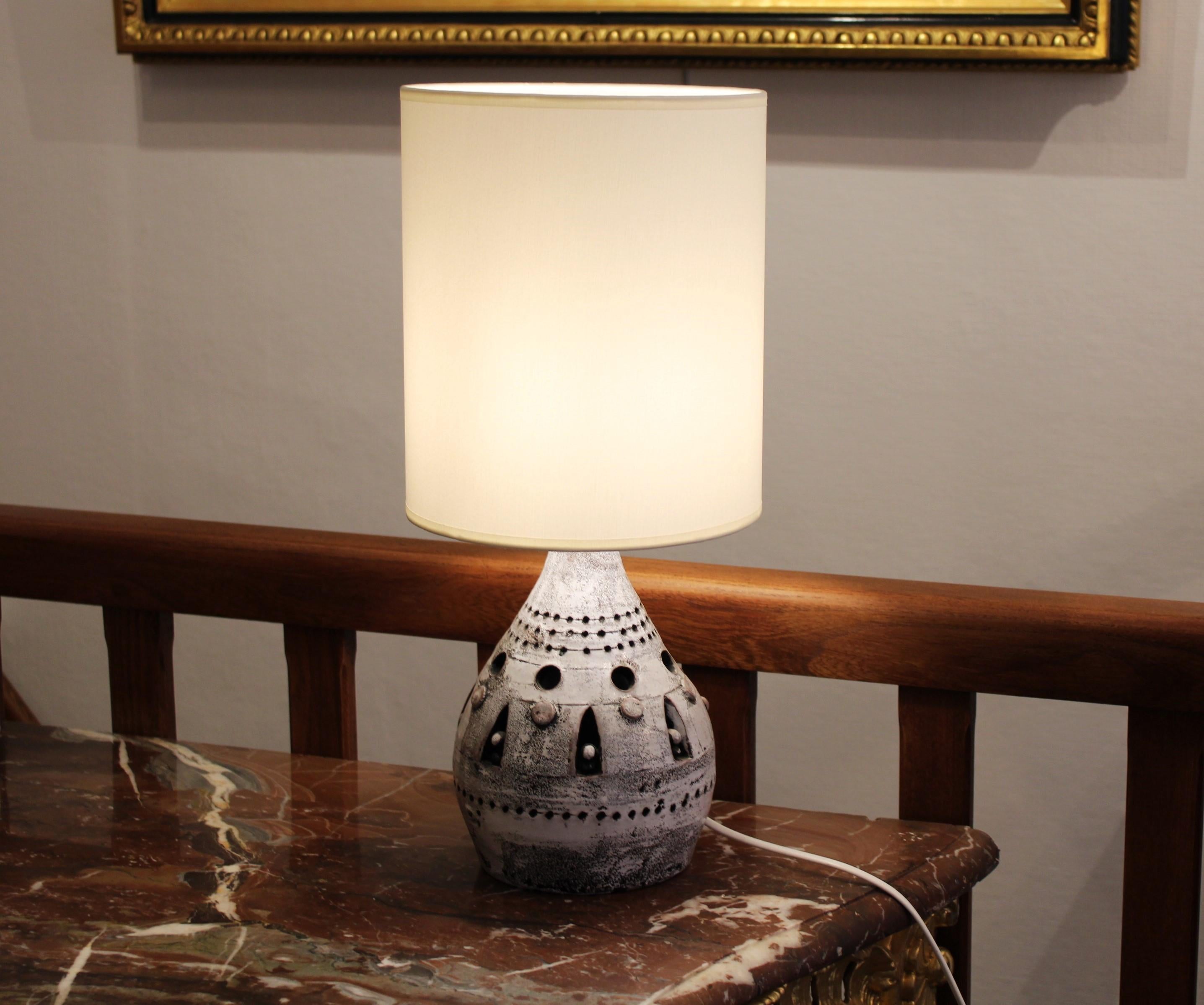 French Ceramic table lamp, Georges Pelletier