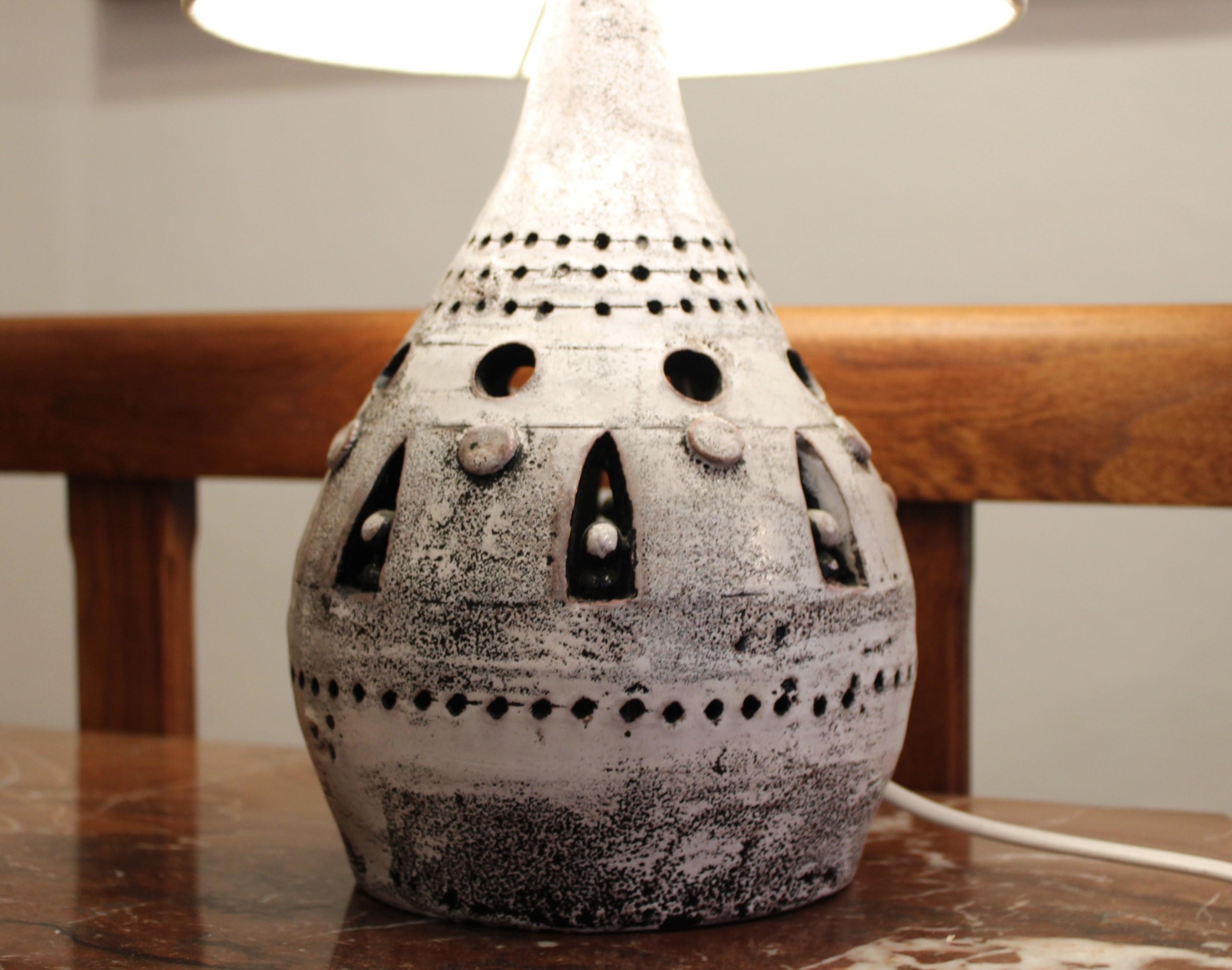 20th Century Ceramic table lamp, Georges Pelletier