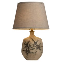 Ceramic Table Lamp, Germany circa 1950