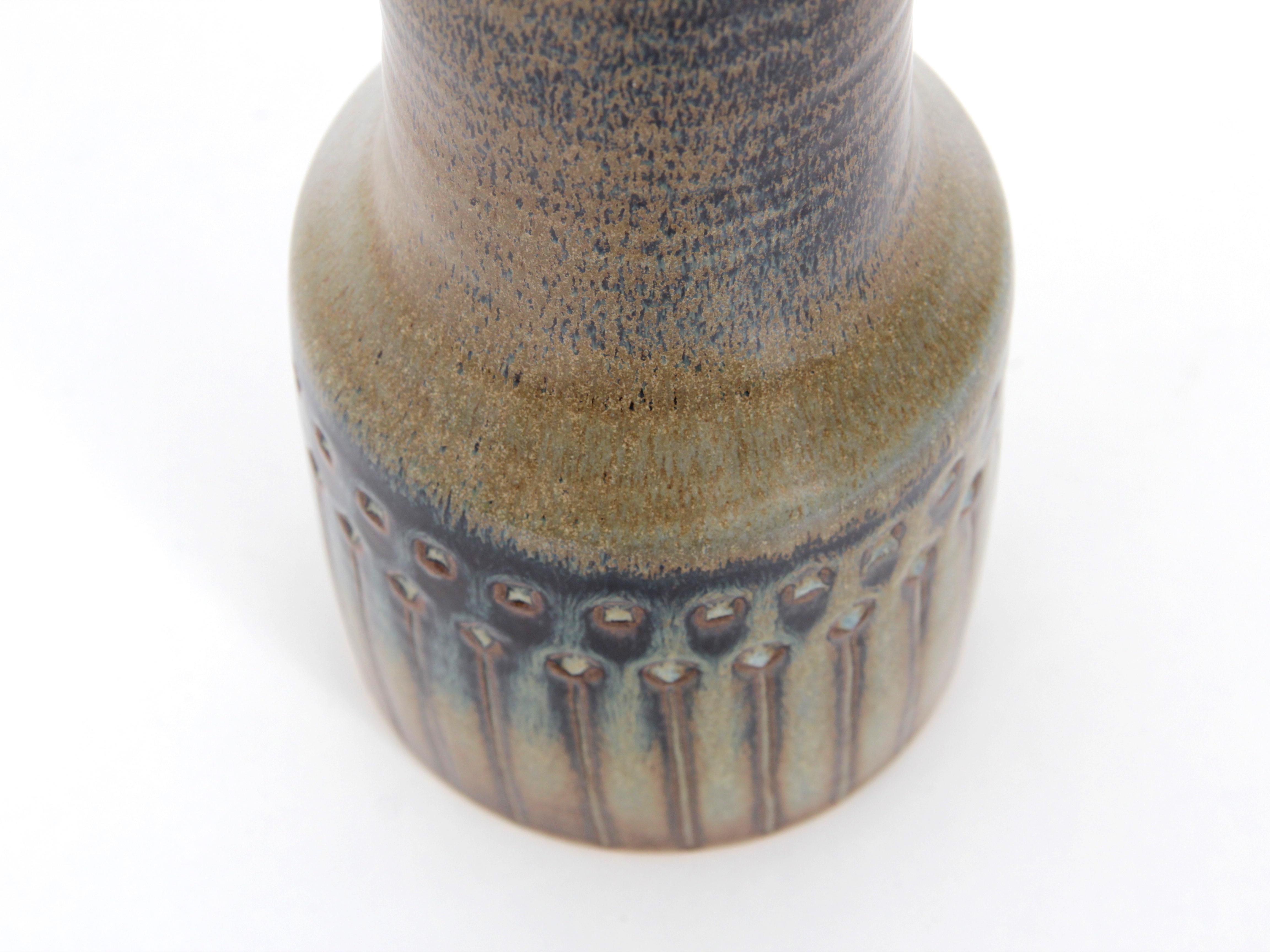 Ceramic Table Lamp, Glazed Stoneware, Unique Piece For Sale 1