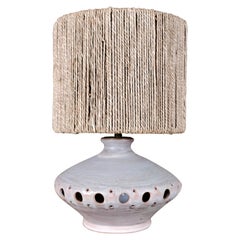 Ceramic table lamp in the style of Pelletier, France, 1970s