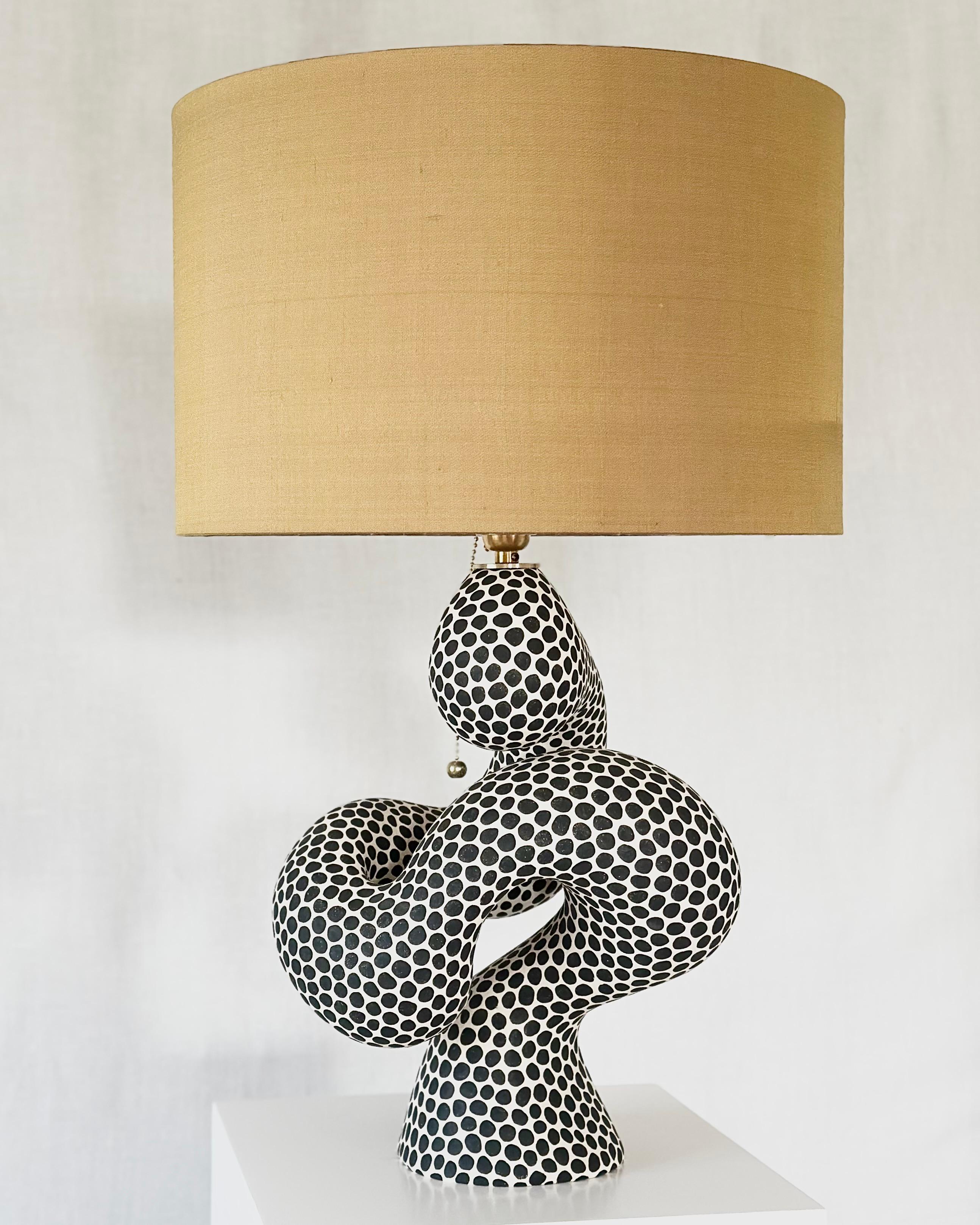 Norvegese Lampada da tavolo in ceramica dell'artista Jossolini in vendita