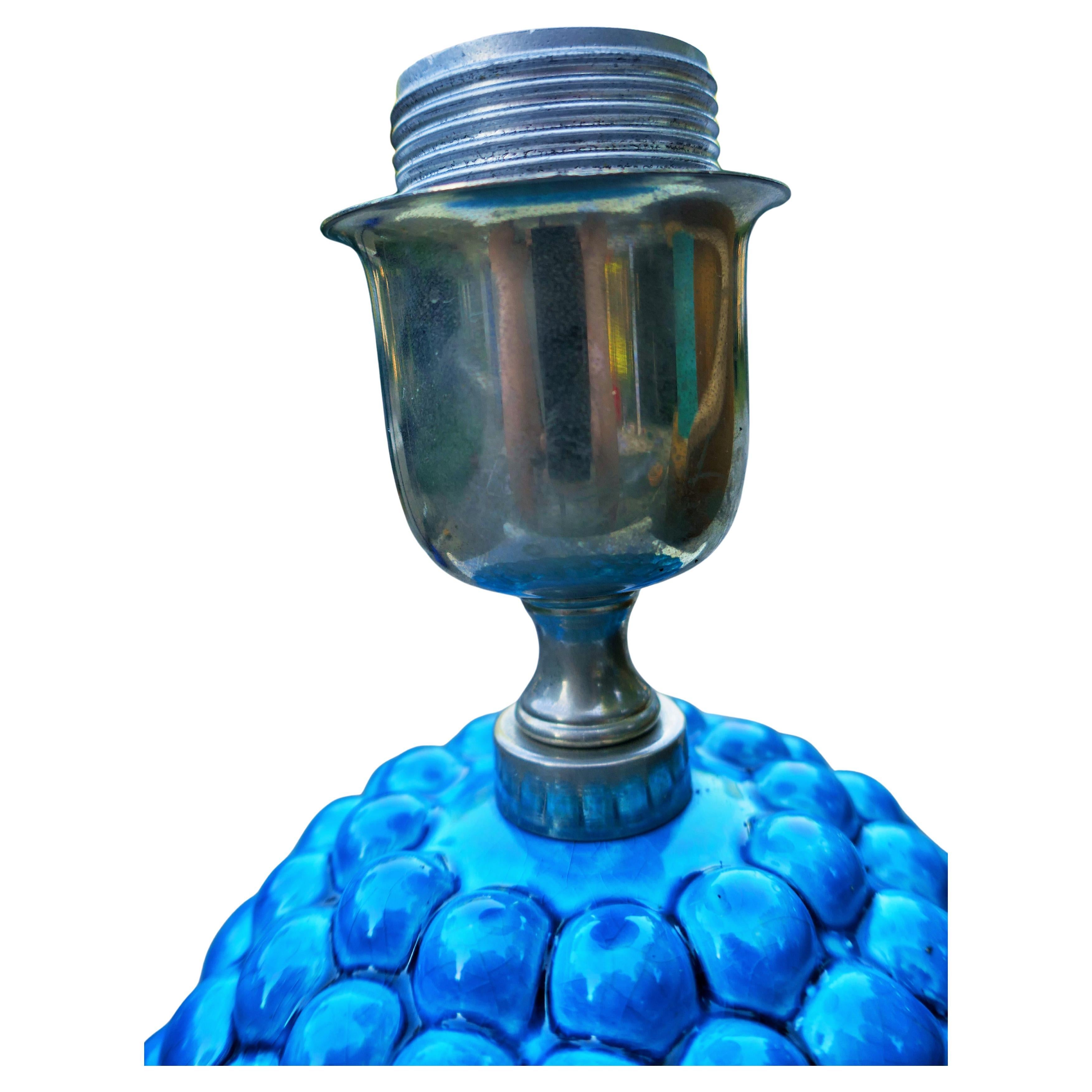 Italian Ceramic table lamp produced by La Farnesiana - Bitossi - Flavia - Londi For Sale