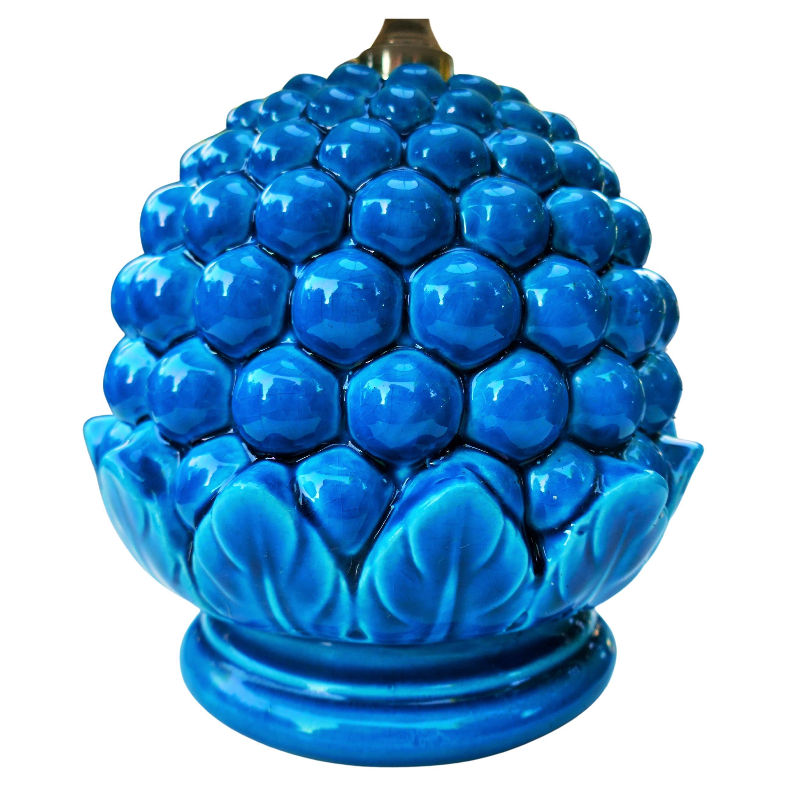 Mid-20th Century Ceramic table lamp produced by La Farnesiana - Bitossi - Flavia - Londi For Sale