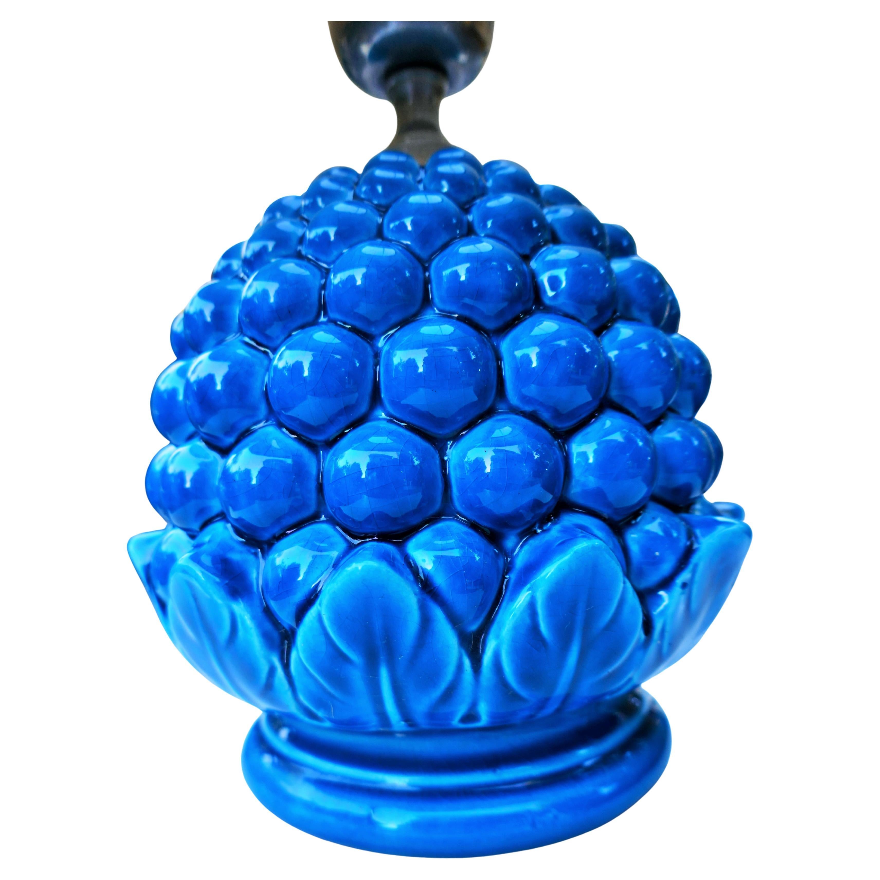 Ceramic table lamp produced by La Farnesiana - Bitossi - Flavia - Londi For Sale 2