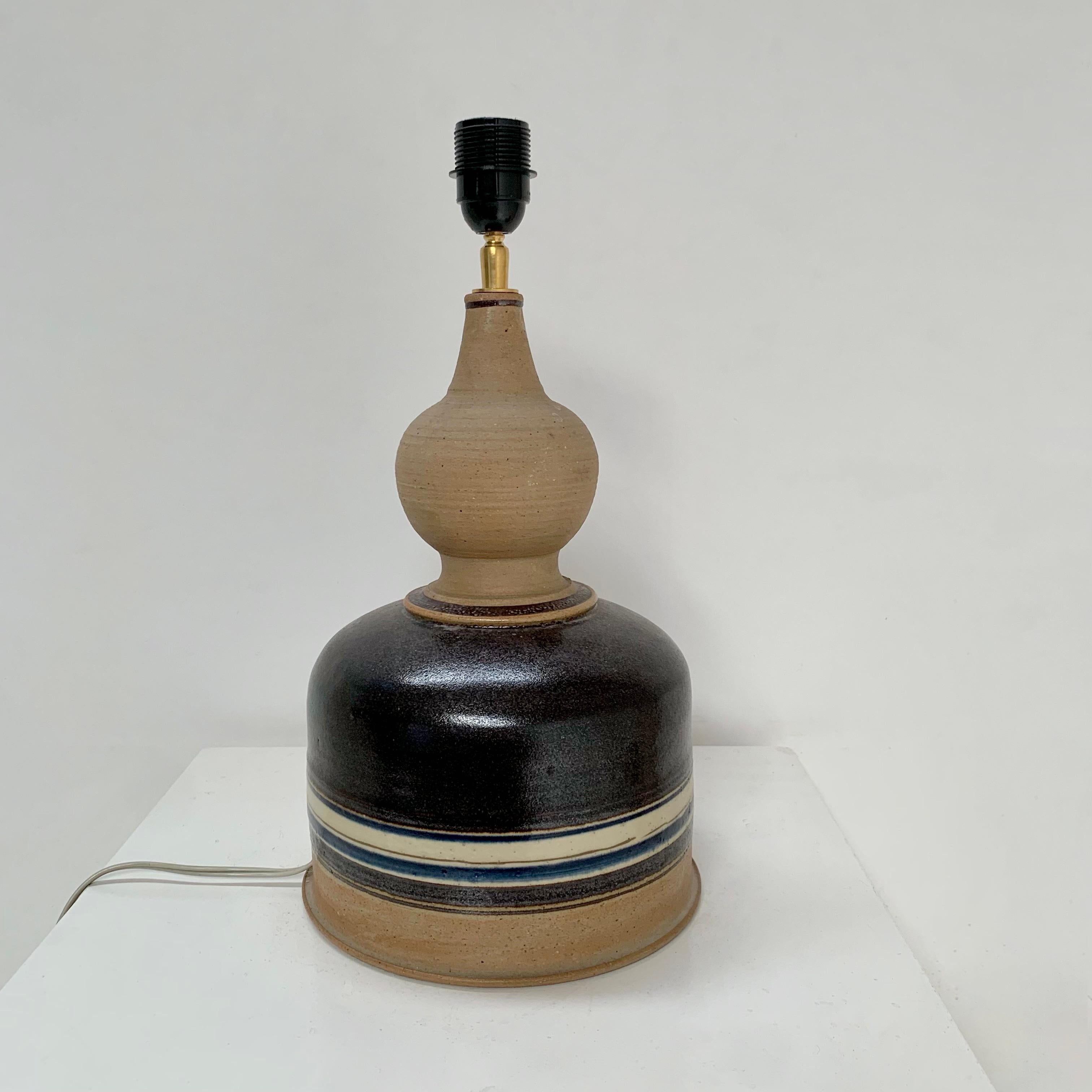 Ceramic Table Lamp Signed by E-K Heerwagen, 1974, Denmark. en venta 5