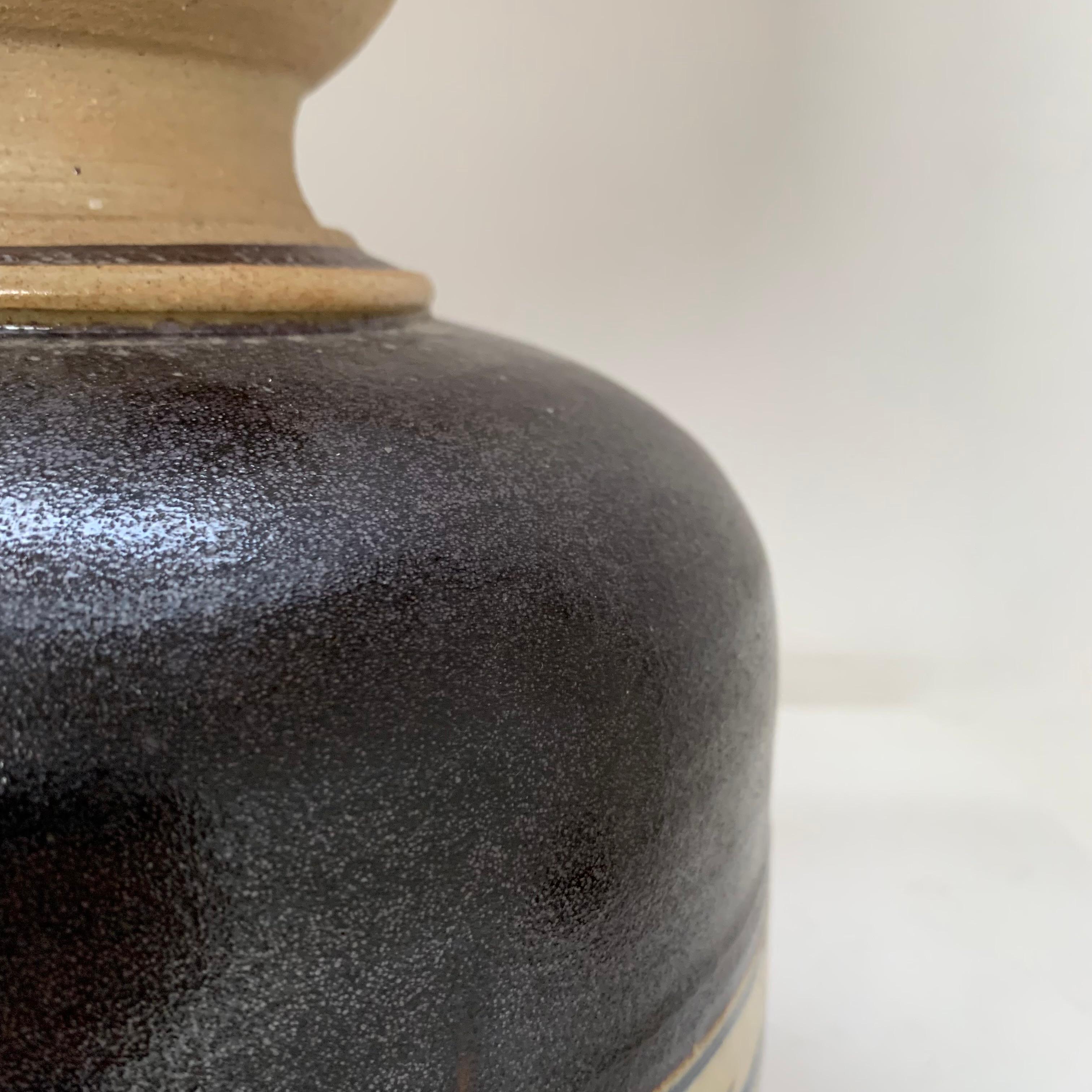 Ceramic Table Lamp Signed by E-K Heerwagen, 1974, Denmark. en venta 1