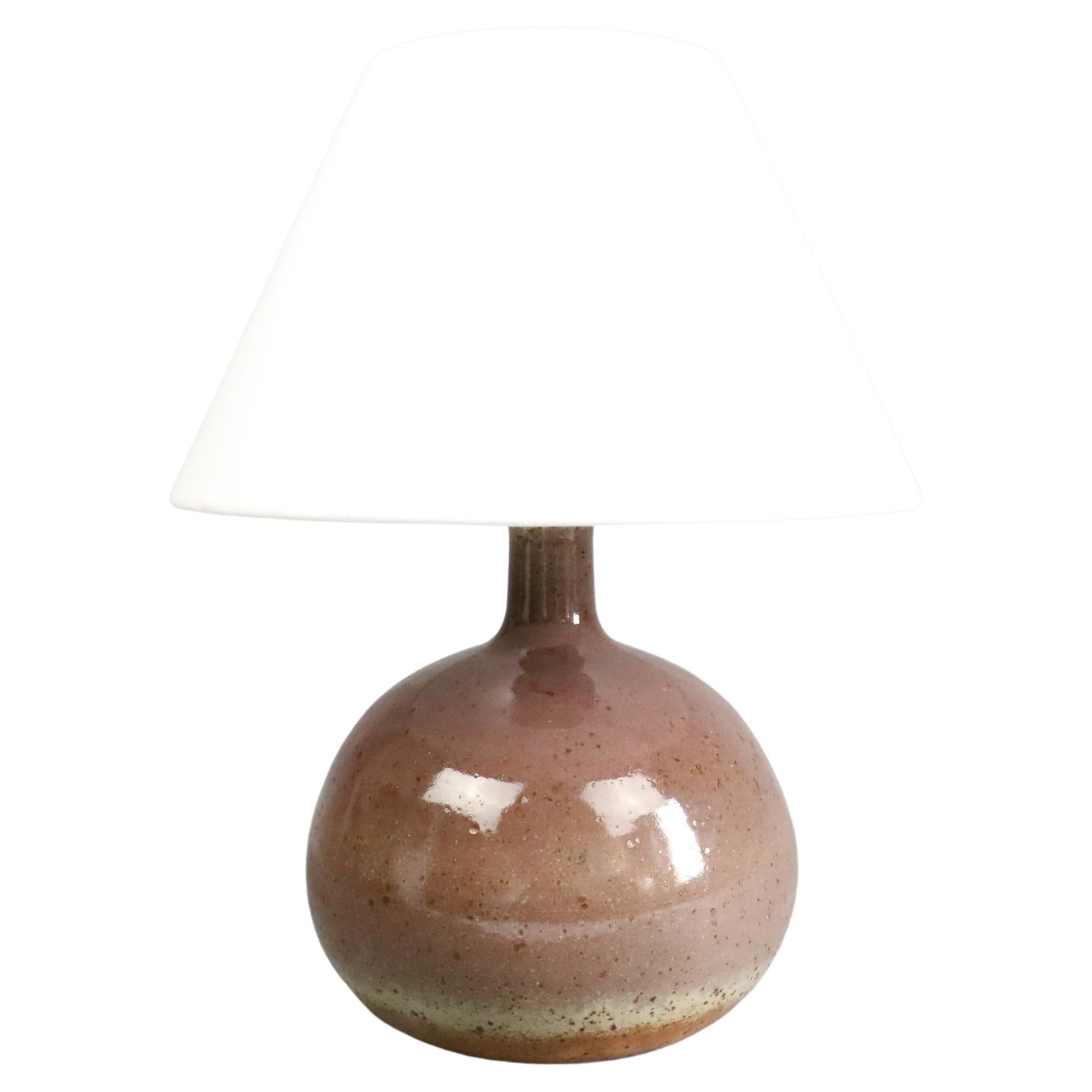 Ceramic Table Lamp signed — France, circa 1970, era Ruelland, Jouve, Zobel