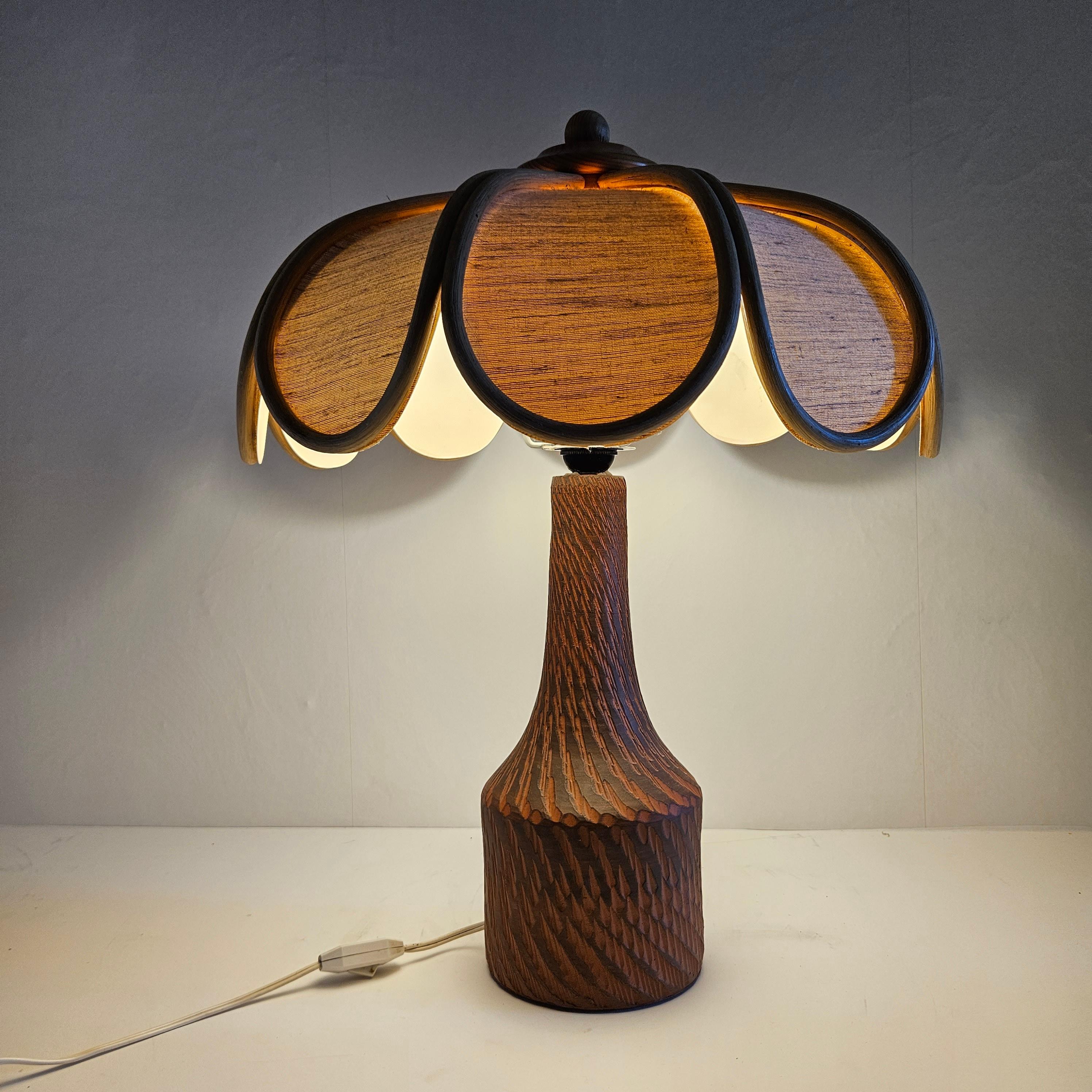 Dutch Ceramic Table Lamp, The Netherlands 1970's For Sale