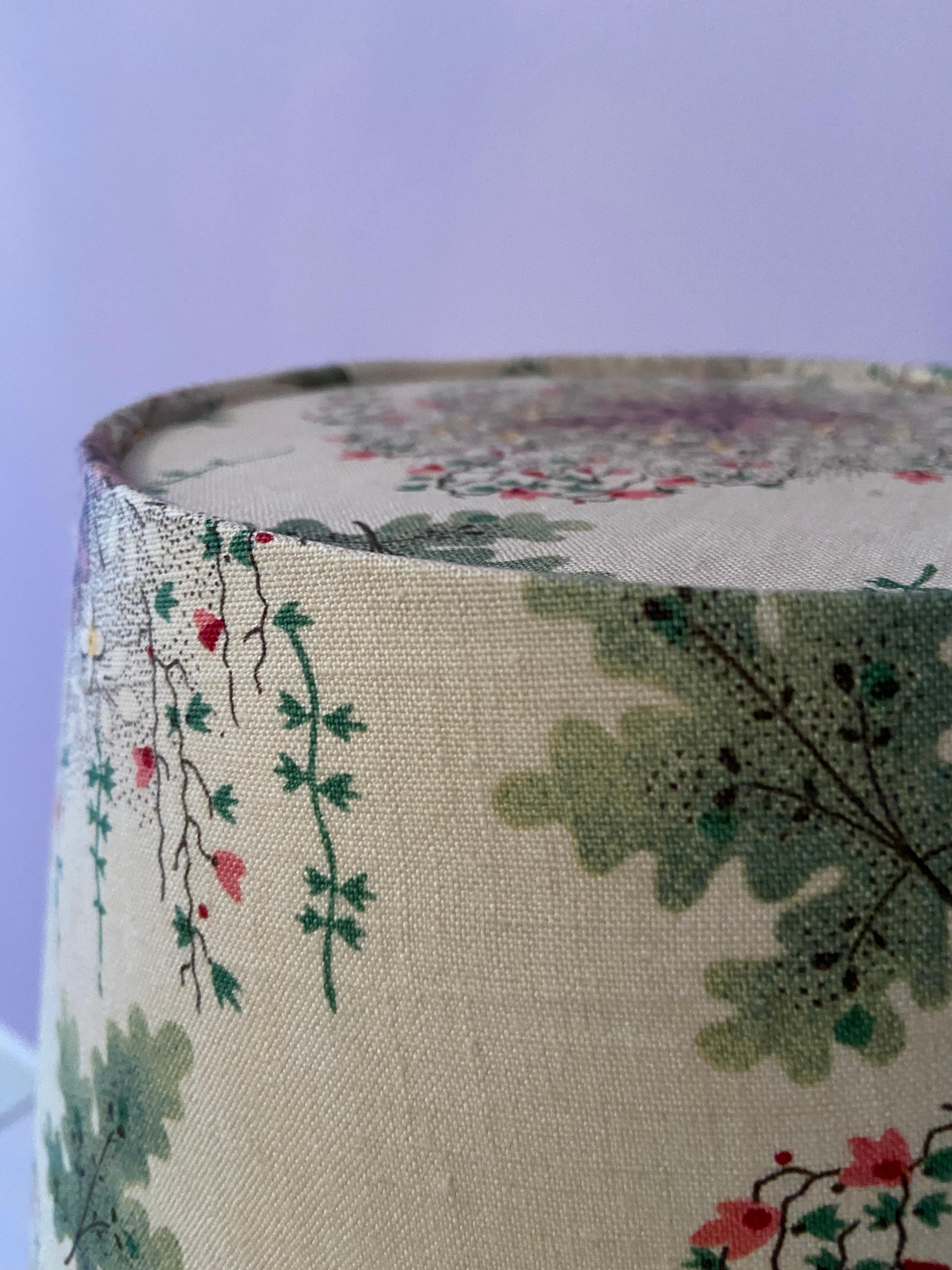 Ceramic Table Lamp with Customized Shade, France 1