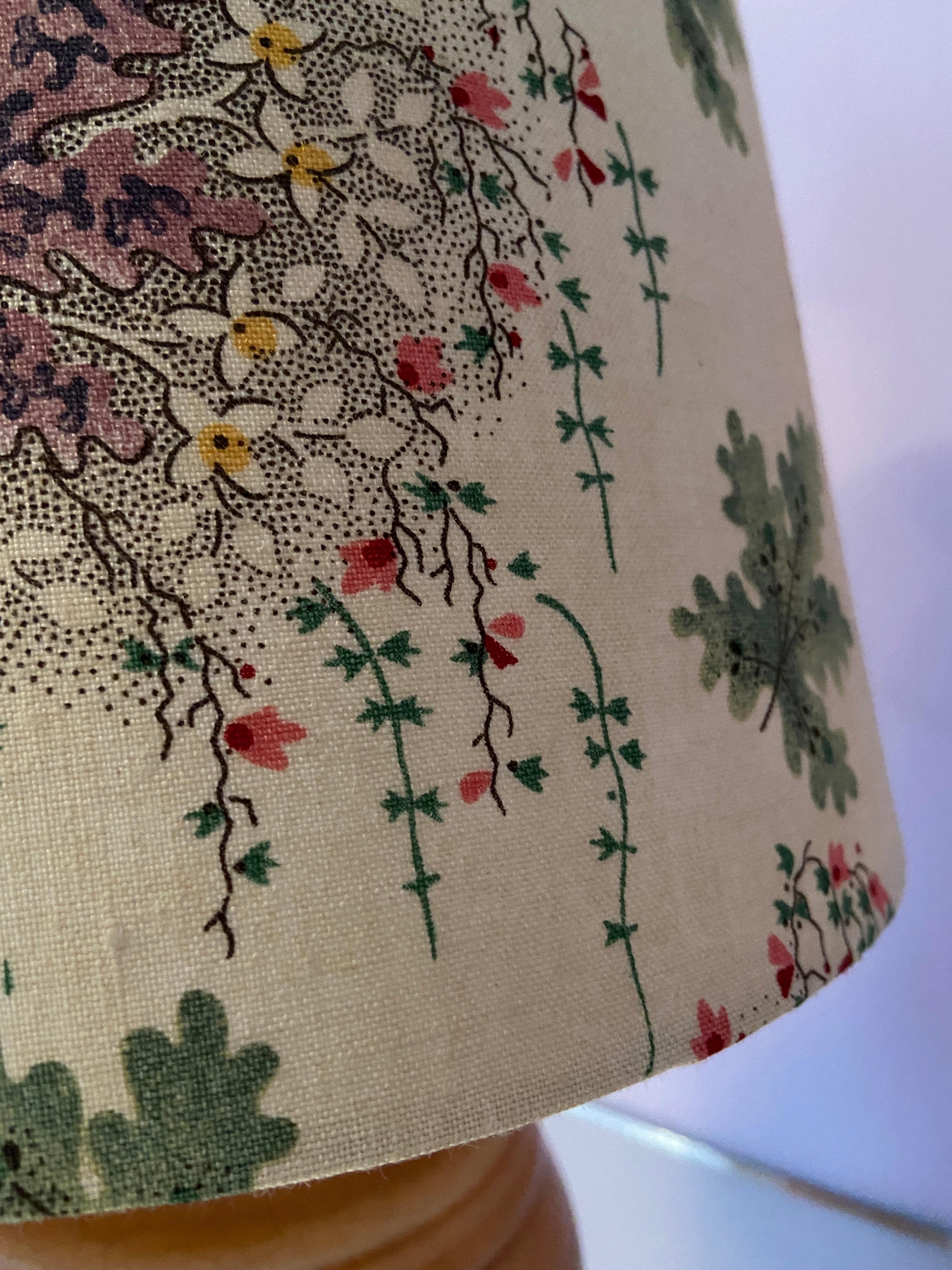 Ceramic Table Lamp with Customized Shade, France 2