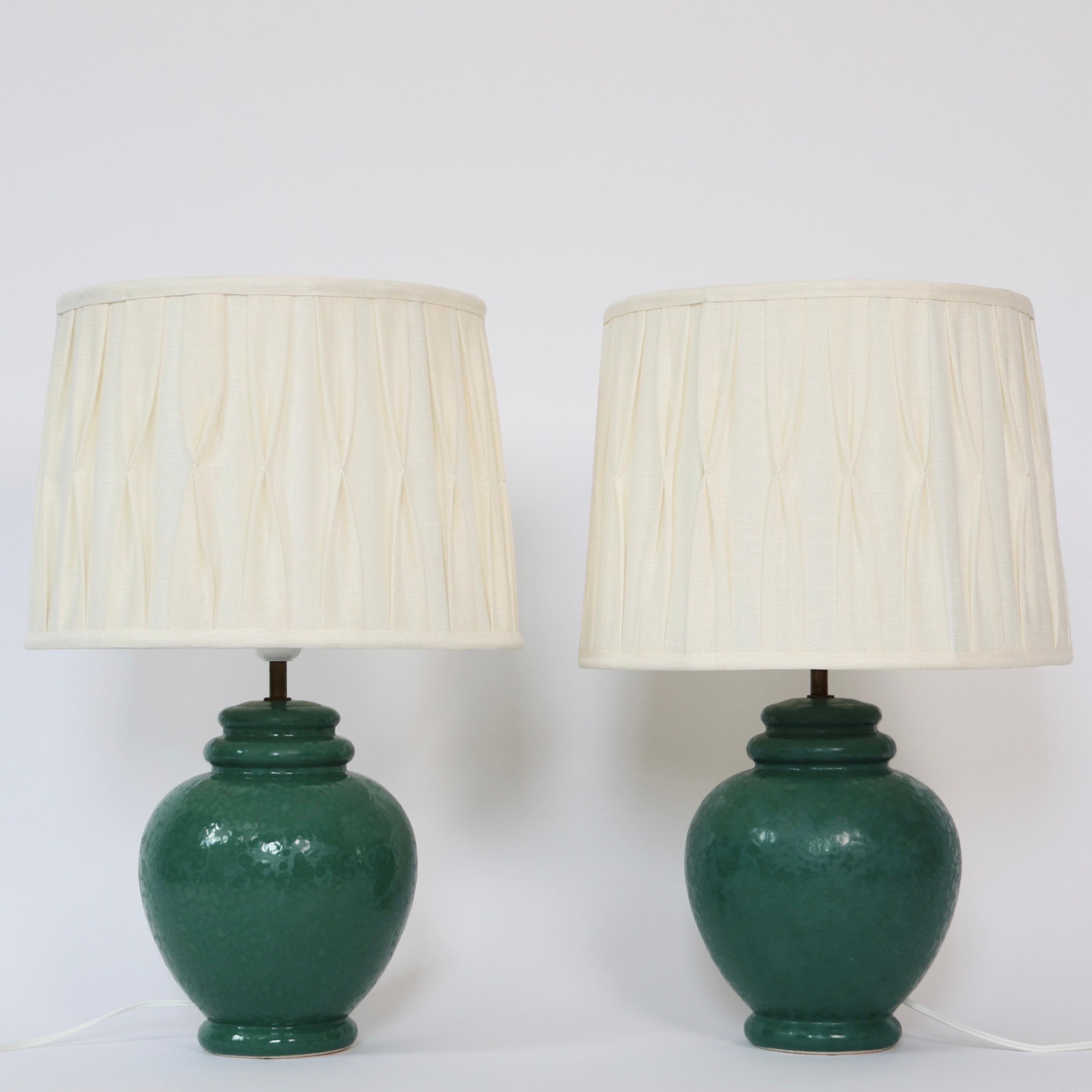 Ceramic Table Lamps by Caprani Light, 1980s, Denmark For Sale 2