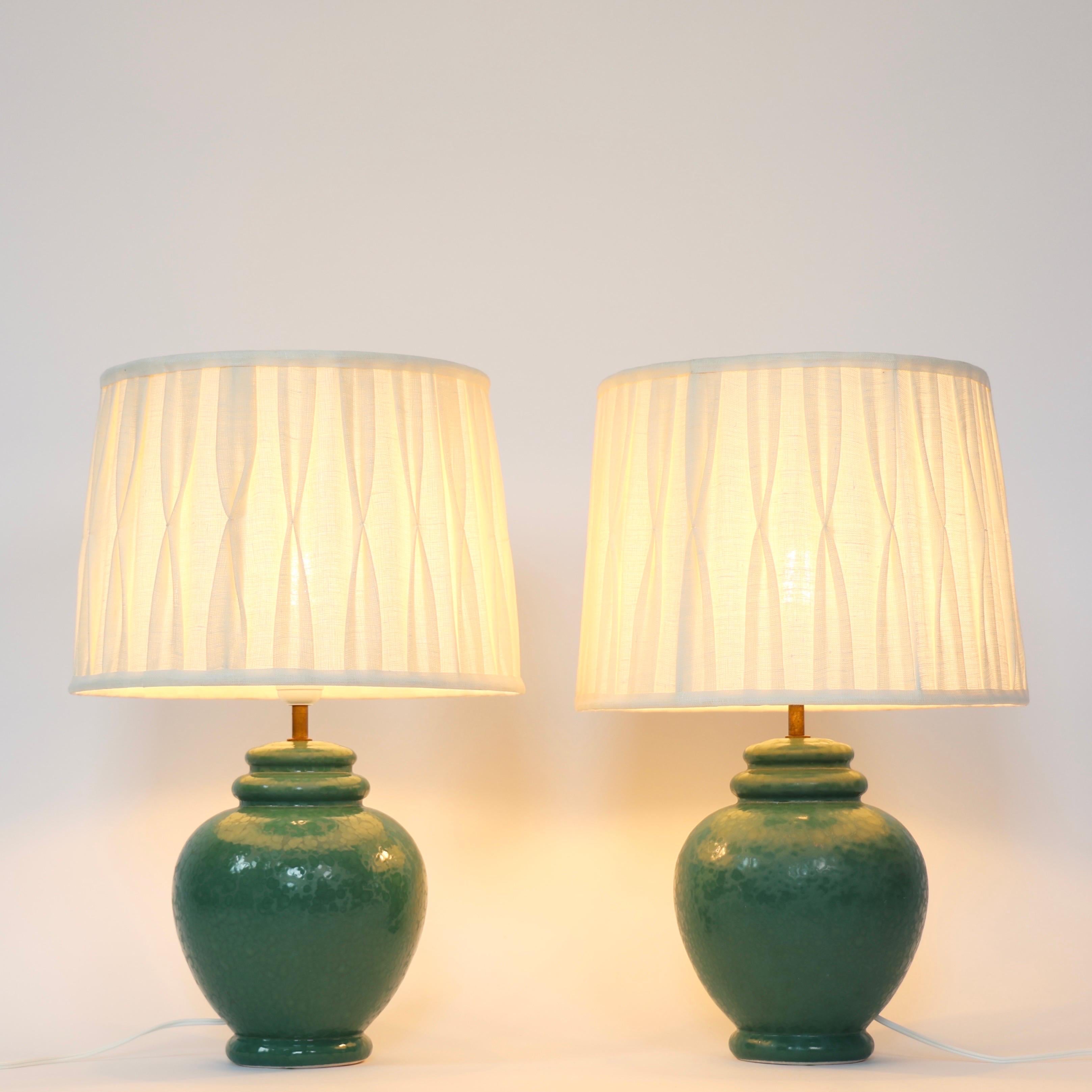 Ceramic Table Lamps by Caprani Light, 1980s, Denmark For Sale 3