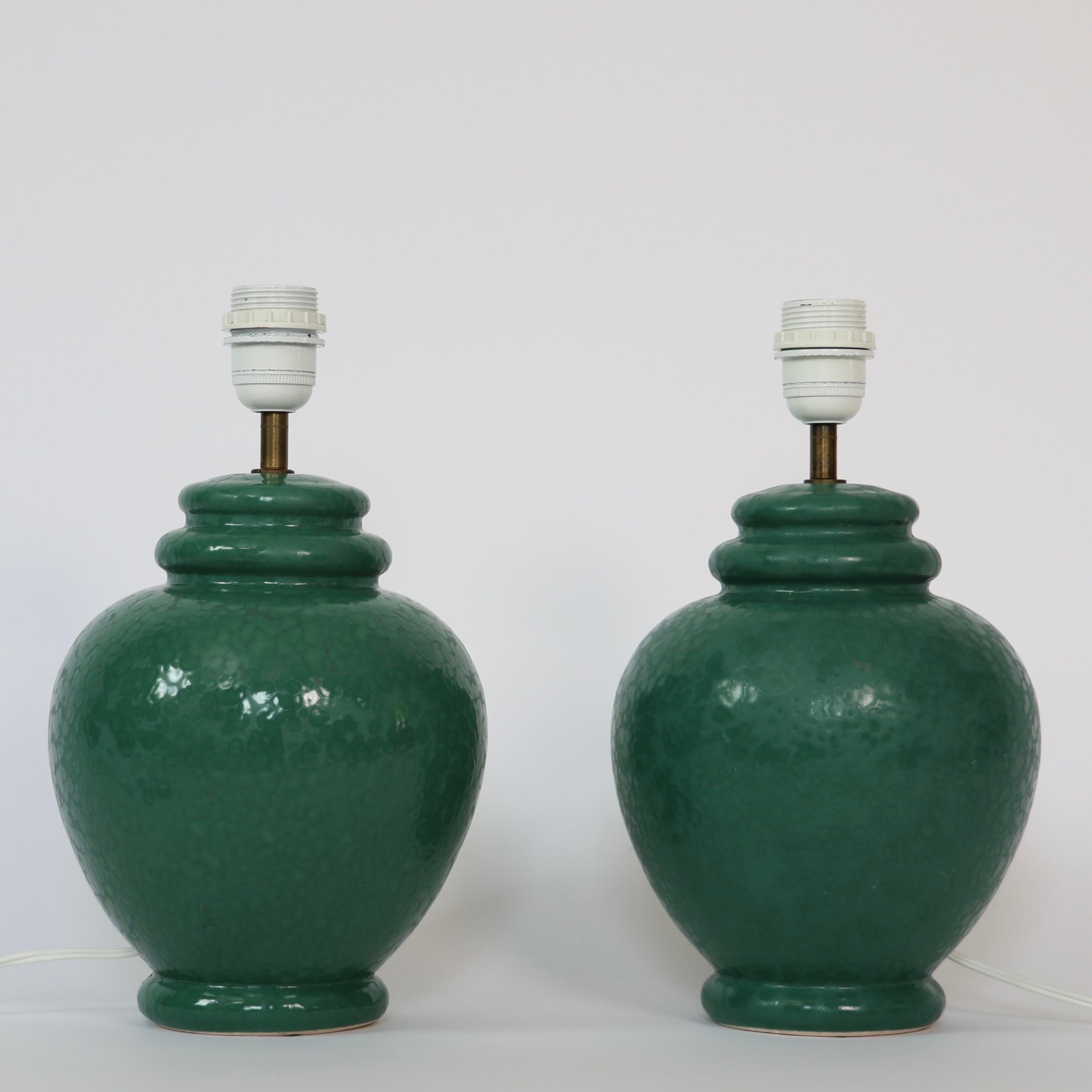 Ceramic Table Lamps by Caprani Light, 1980s, Denmark For Sale 4