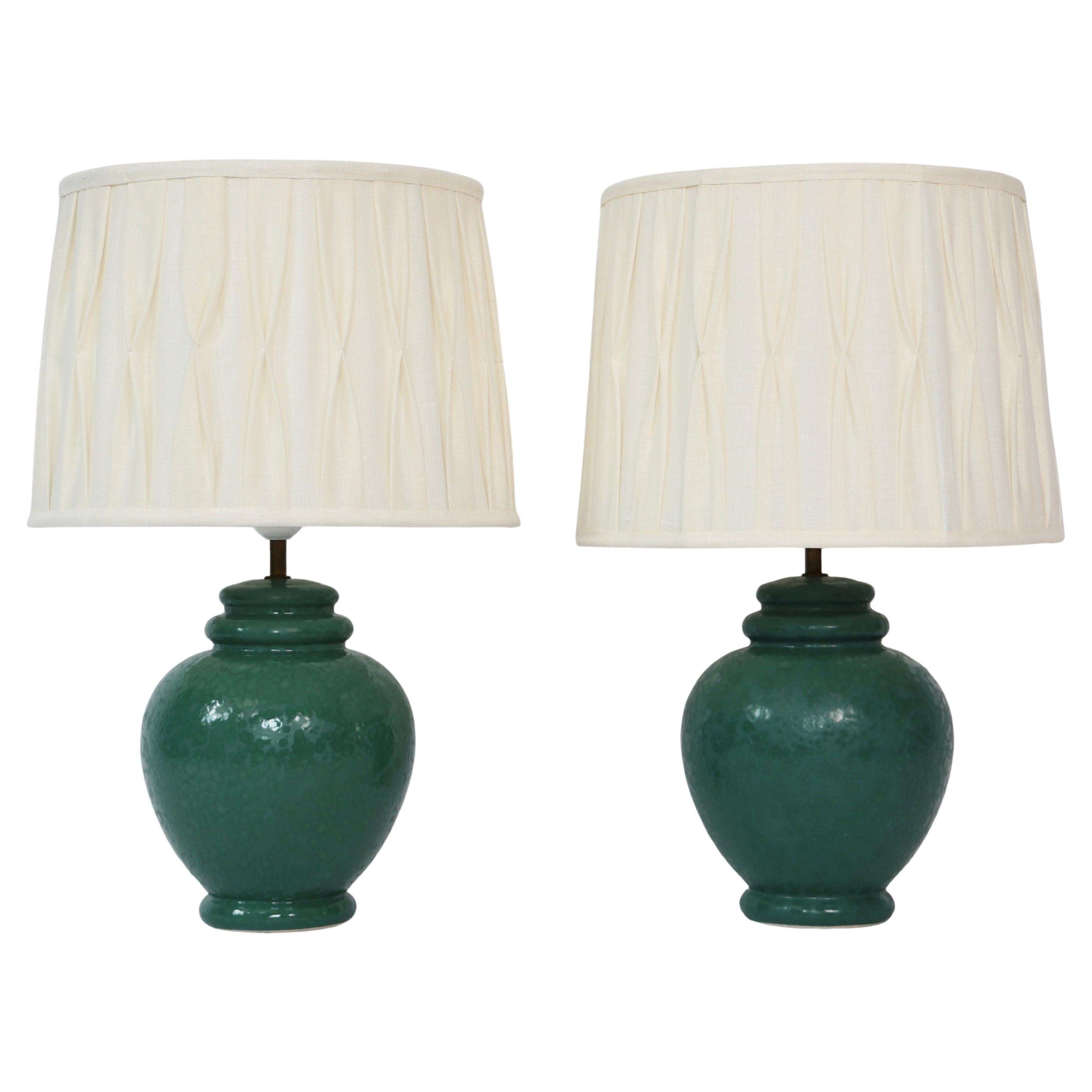 Ceramic Table Lamps by Caprani Light, 1980s, Denmark For Sale