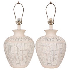 Ceramic Table Lamps by Eldorado Mfg. Co., a Pair