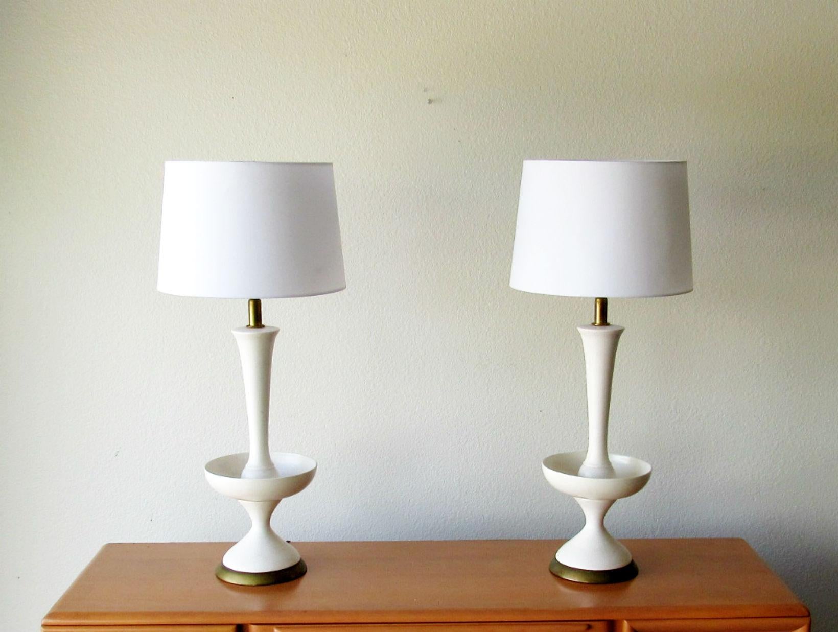 Gerald Thurston Ceramic Table Lamps  In Good Condition In Surprise, AZ
