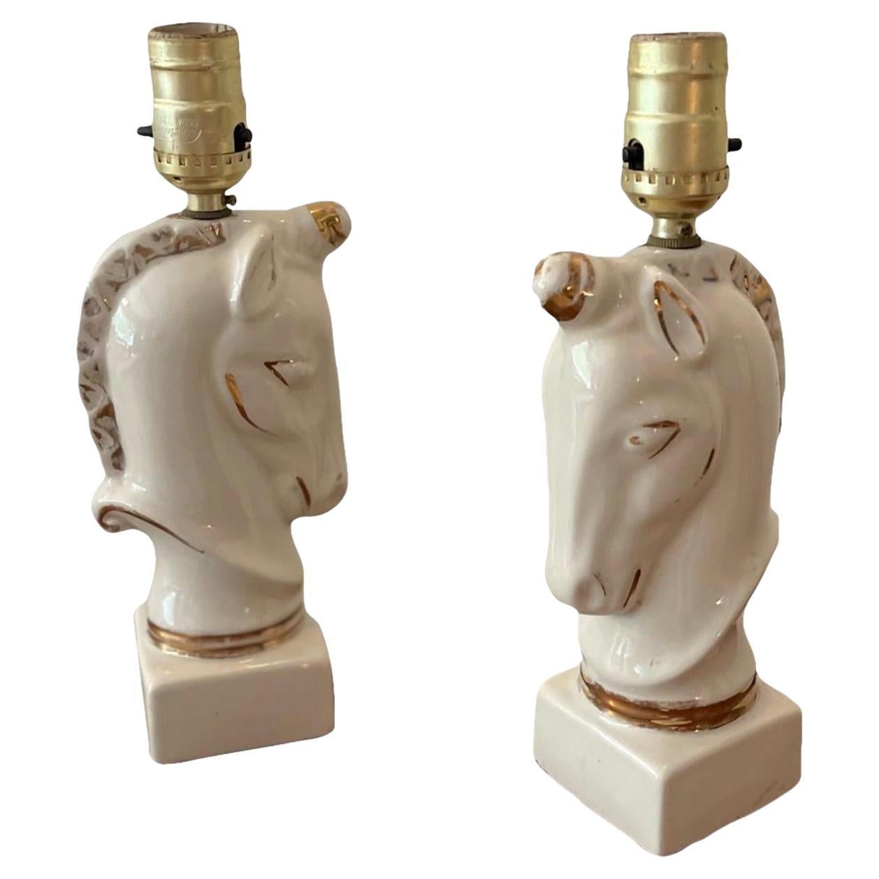 Lampade da tavolo in ceramica, coppia