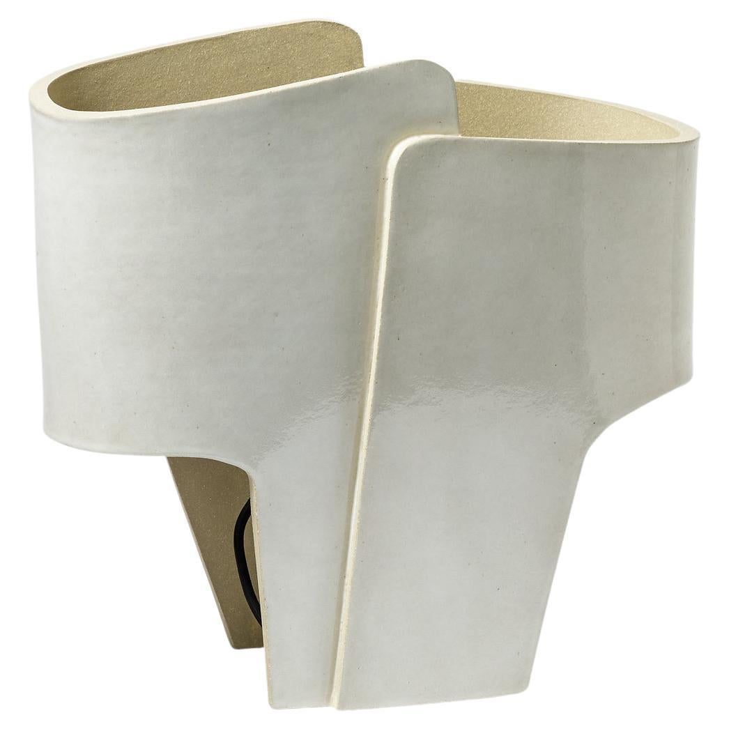 Lampe de table en céramique à décor de glaçure blanche de Denis Castaing, 2022