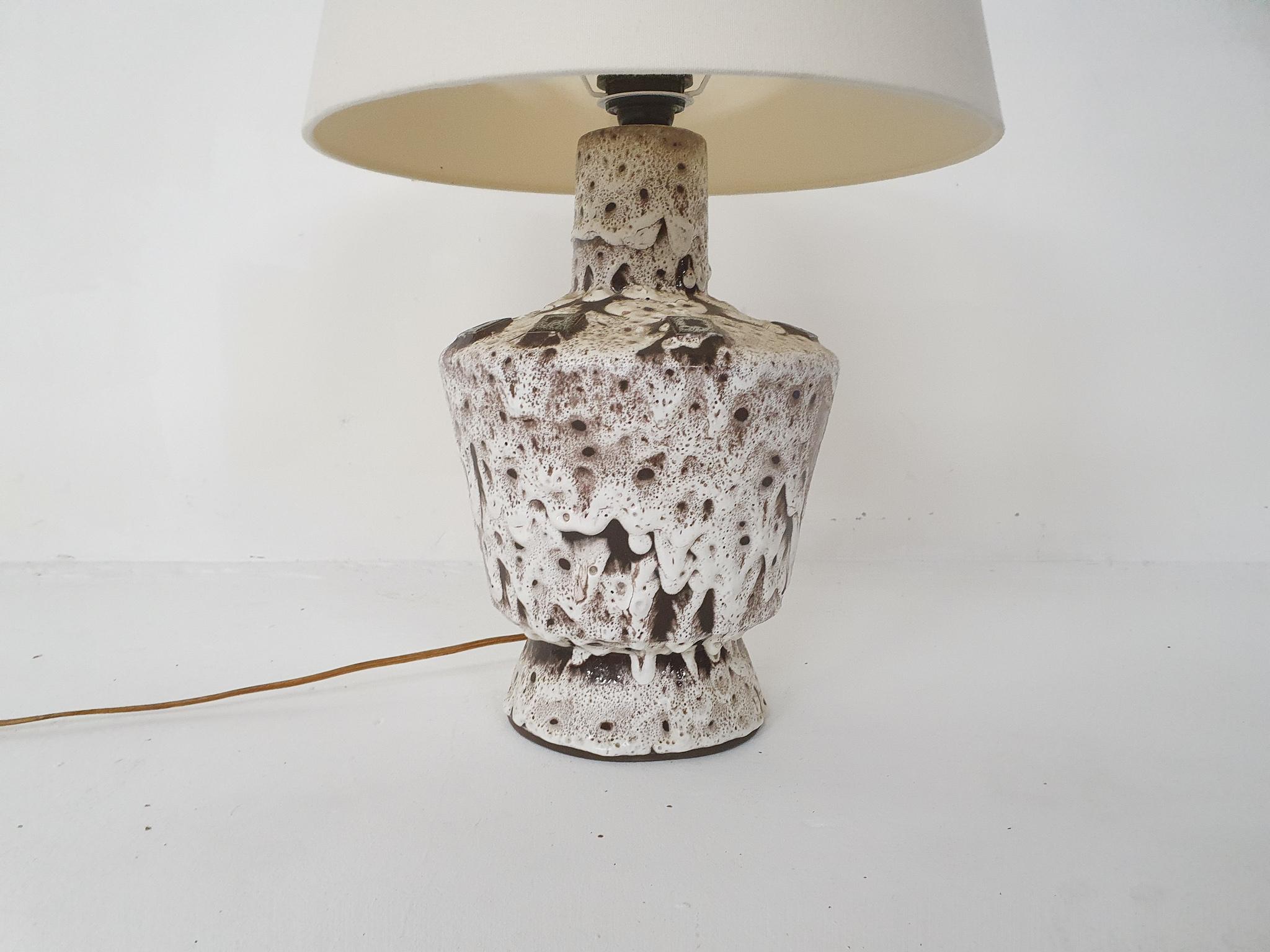 Mid-20th Century Ceramic Table Light Attrb West-Germany, 1960's For Sale