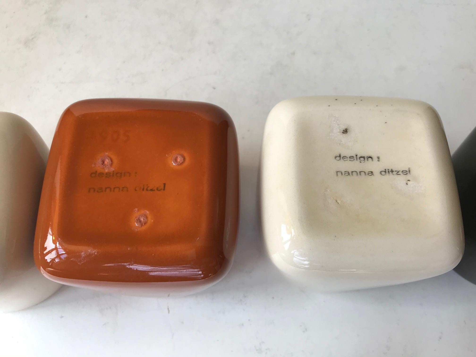 Servizio da tè in ceramica di Nanna Ditzel per Søholm, anni '70 in vendita 1