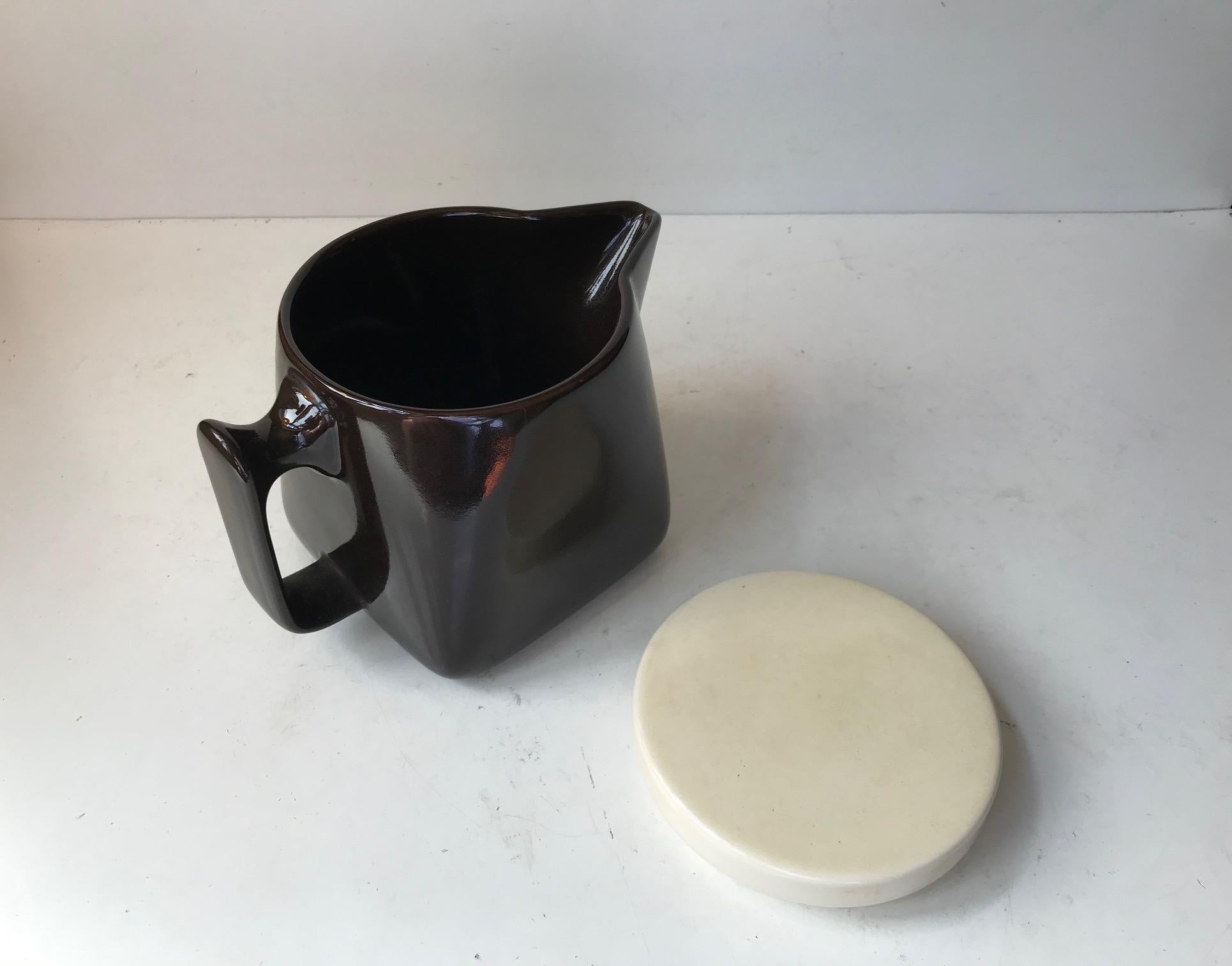 Ceramic Tea Service by Nanna Ditzel for Søholm, 1970s In Good Condition For Sale In Esbjerg, DK
