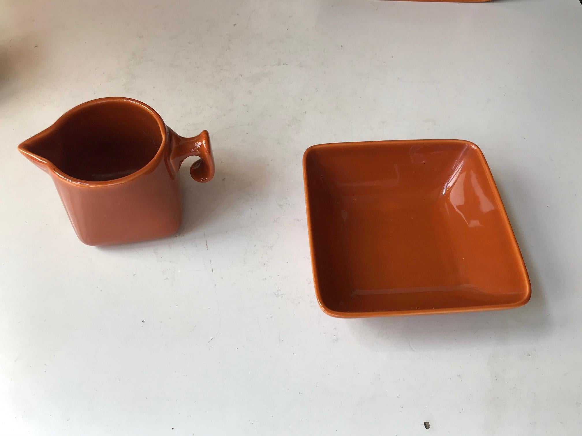 Ceramic Tea Service by Nanna Ditzel for Søholm, 1970s For Sale 2