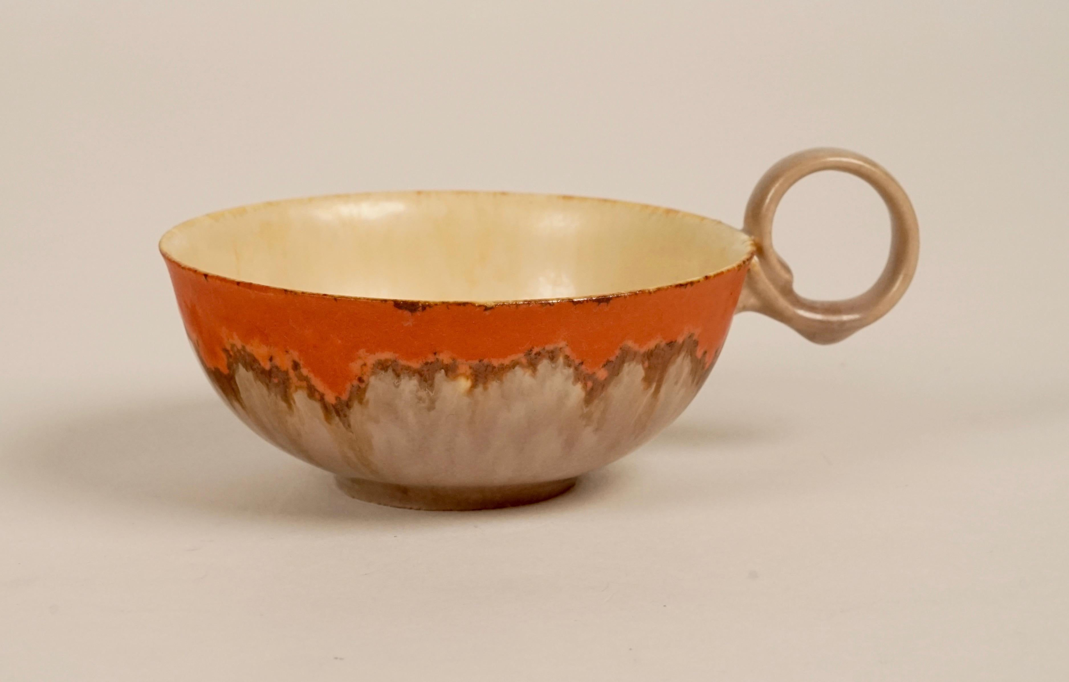 Ceramic Tea Set from 1930s, Czechoslovakia, in Cabana Style For Sale 9
