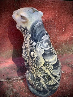 Ceramic Tiger by Luca Mamone, 2010s